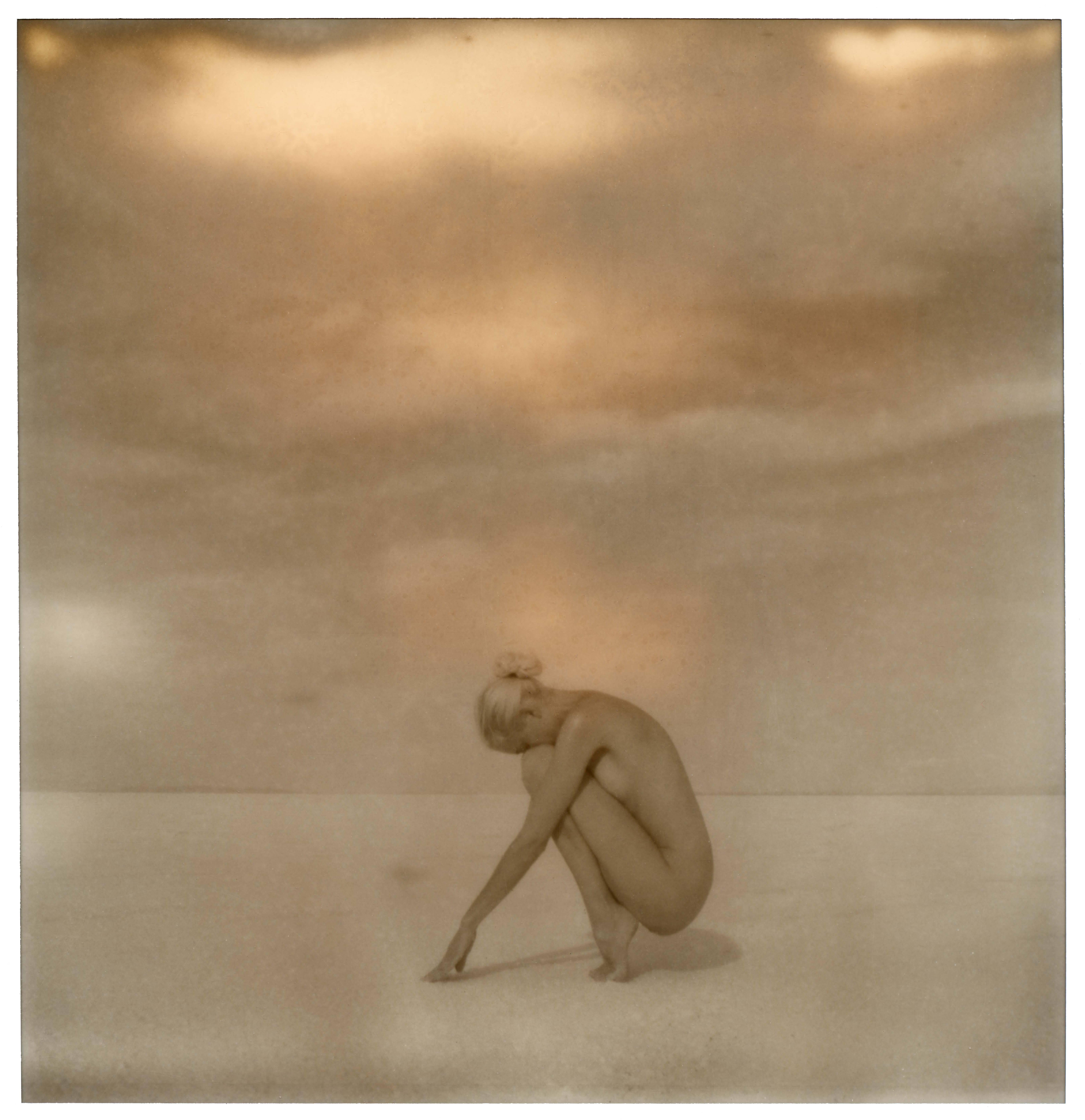 Kirsten Thys van den Audenaerde Nude Photograph - Salt on my Skin - 50x50cm - Polaroid, Contemporary, 21st Century