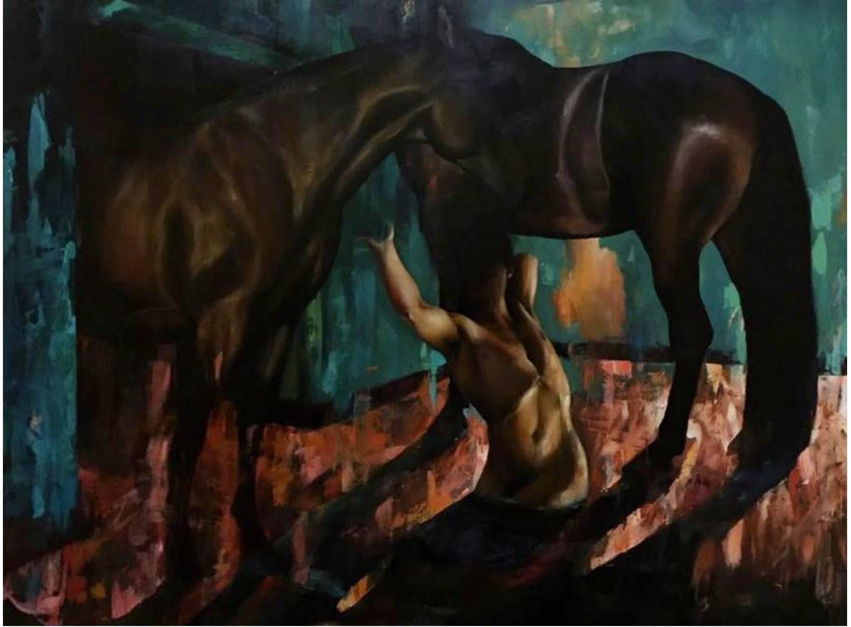 Figurative Painting di Chandra Fanti - Il mito di Fedro 0