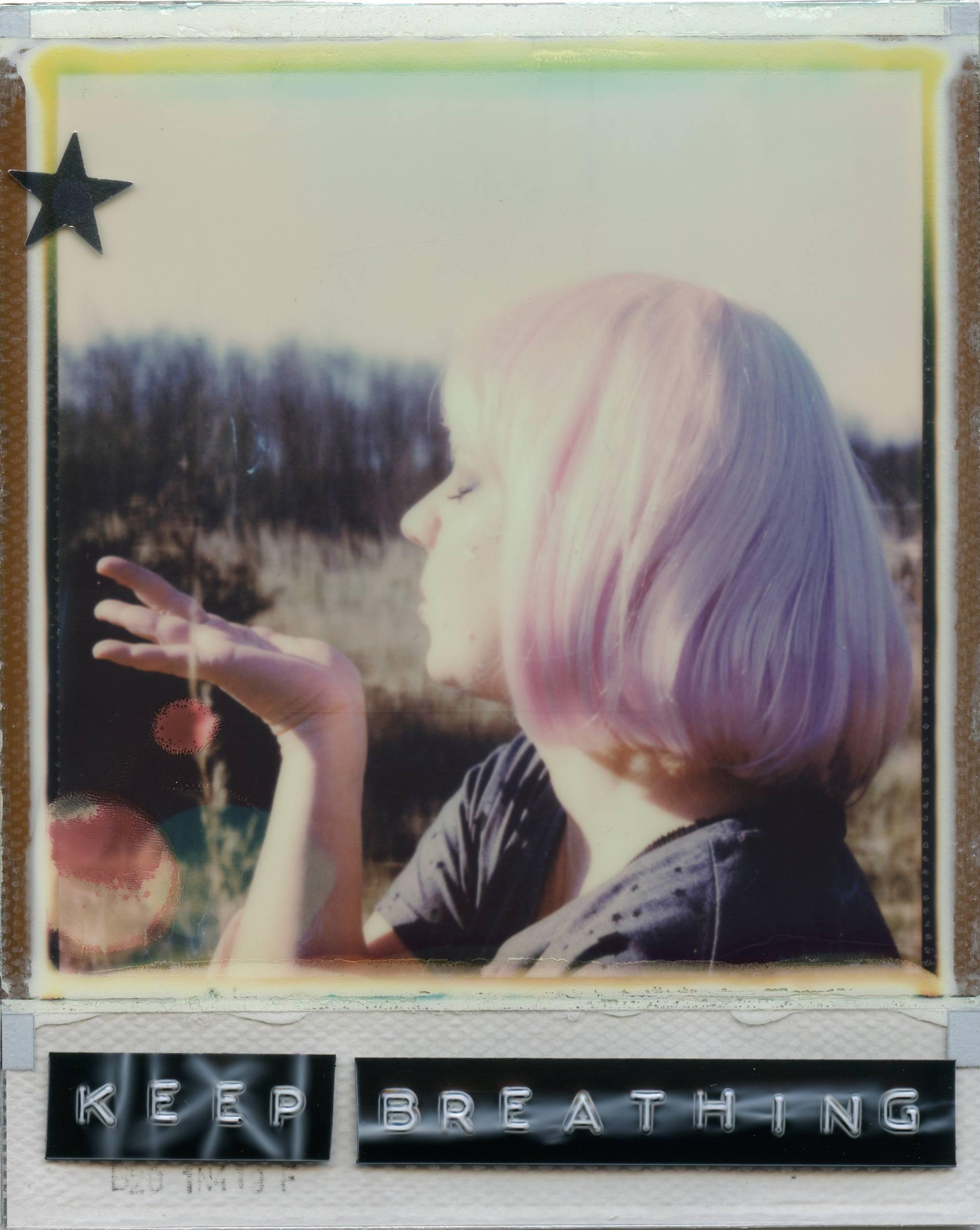 The Trick Is To Keep Breathing - based on 2 Polaroids – Photograph von Julia Beyer