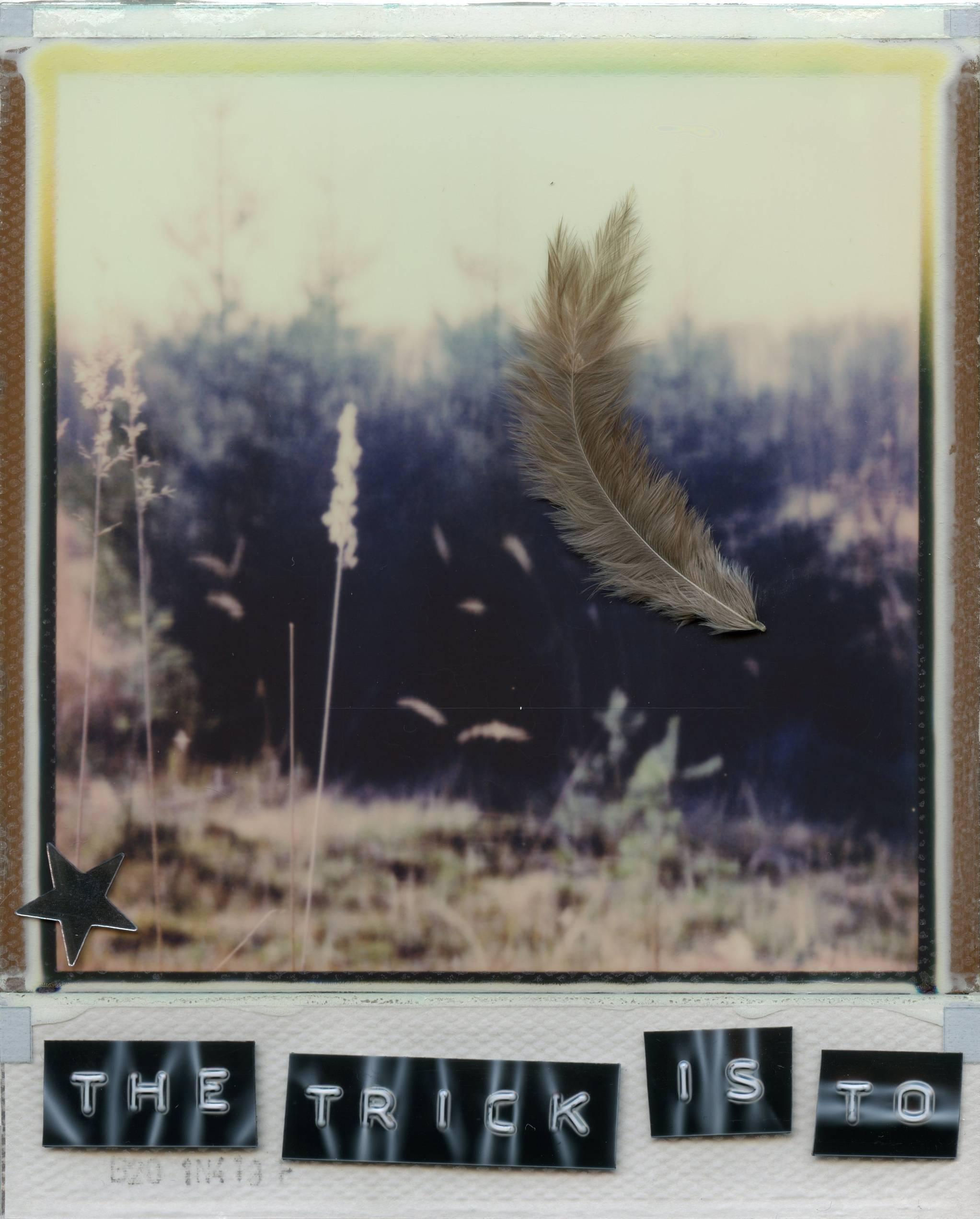 The Trick Is To Keep Breathing - based on 2 Polaroids - Contemporary Photograph by Julia Beyer