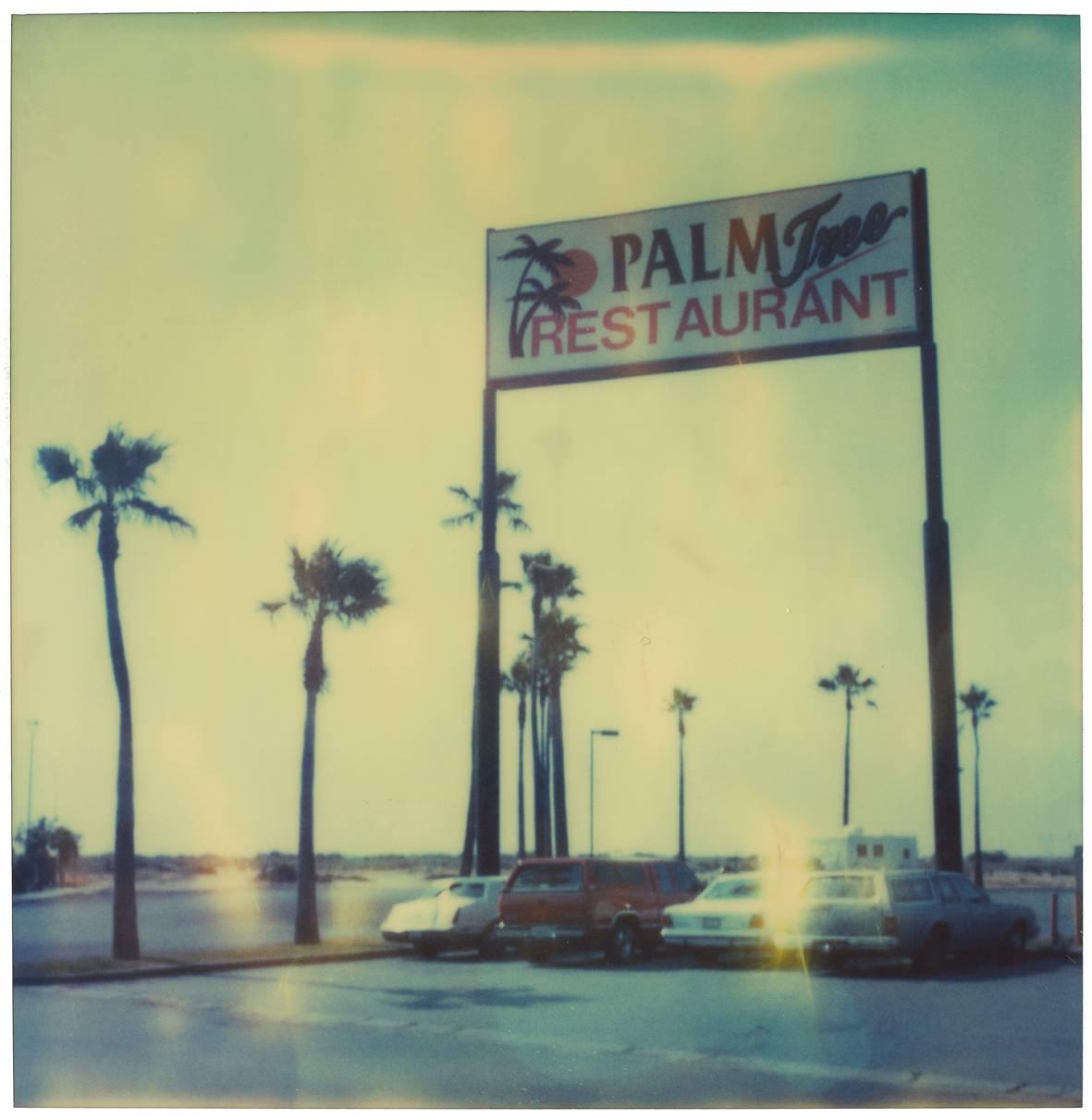 Stefanie Schneider Color Photograph – Palmbaum Restaurant II,  Zeitgenössisches, 21. Jahrhundert, Polaroid, Landschaftsfotografie