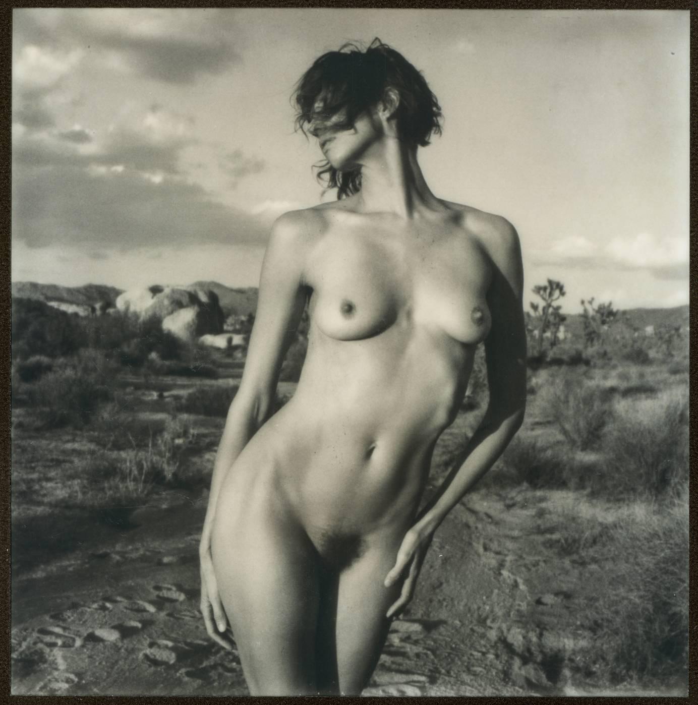 Kirsten Thys van den Audenaerde Black and White Photograph - Swept Away, 21st Century, Polaroid, Nude Photography