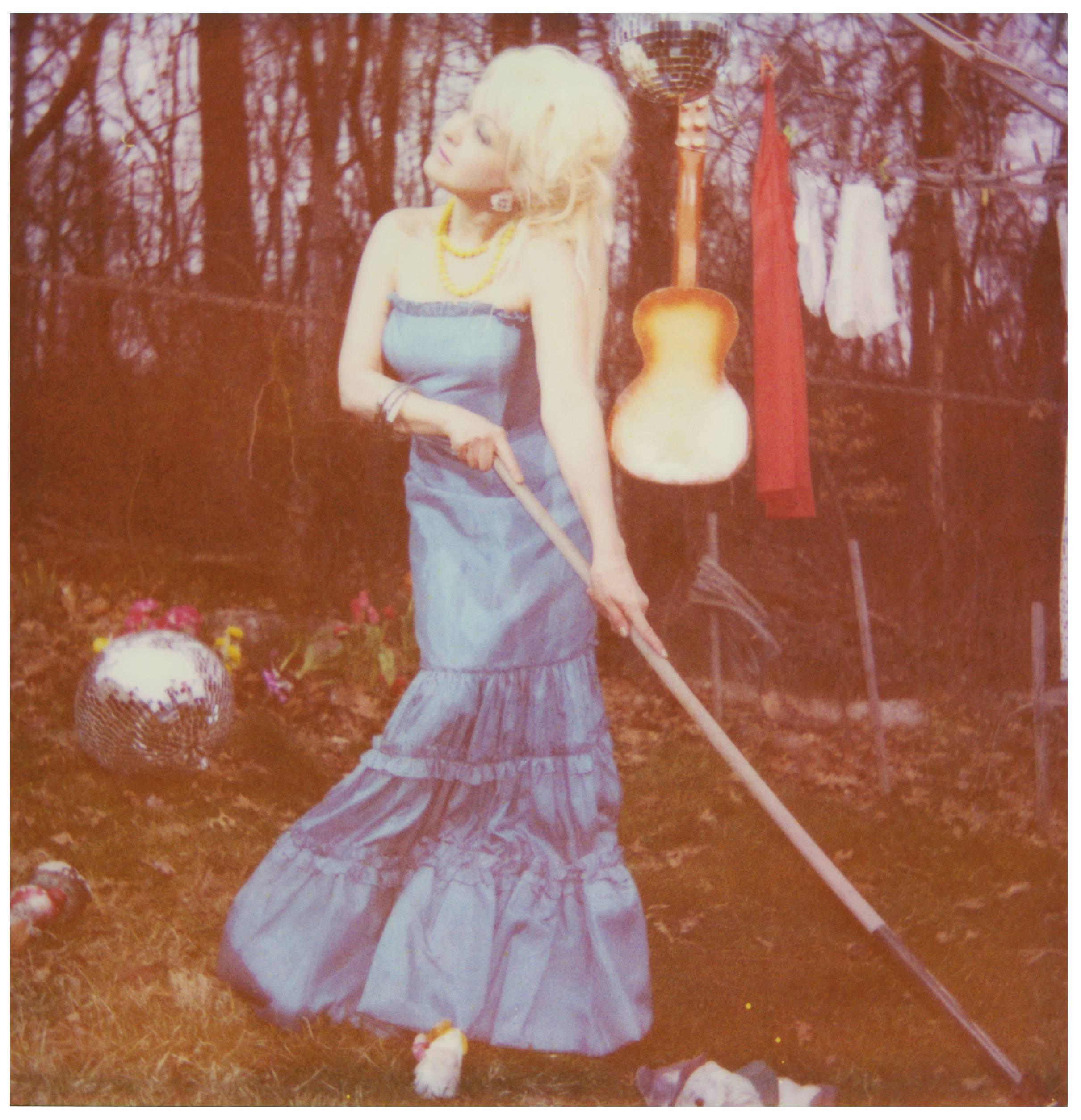 Stefanie Schneider Figurative Photograph -  Traces of Tears- Cyndi Lauper, Polaroid, Contemporary, figurative, photography