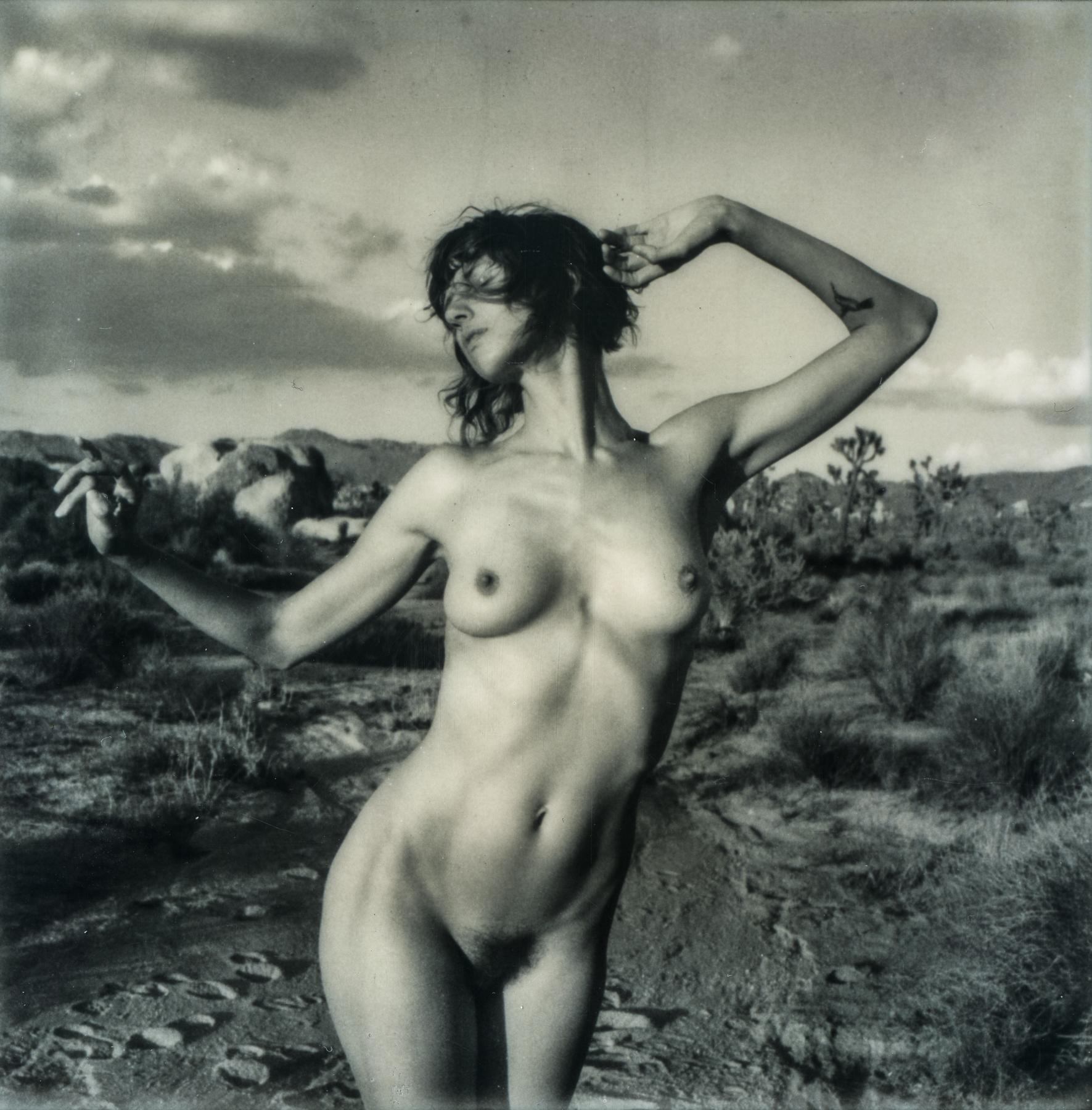 Kirsten Thys van den Audenaerde Color Photograph - Can't fight the Moonlight, 21st Century, Polaroid, Nude Photography, B&W