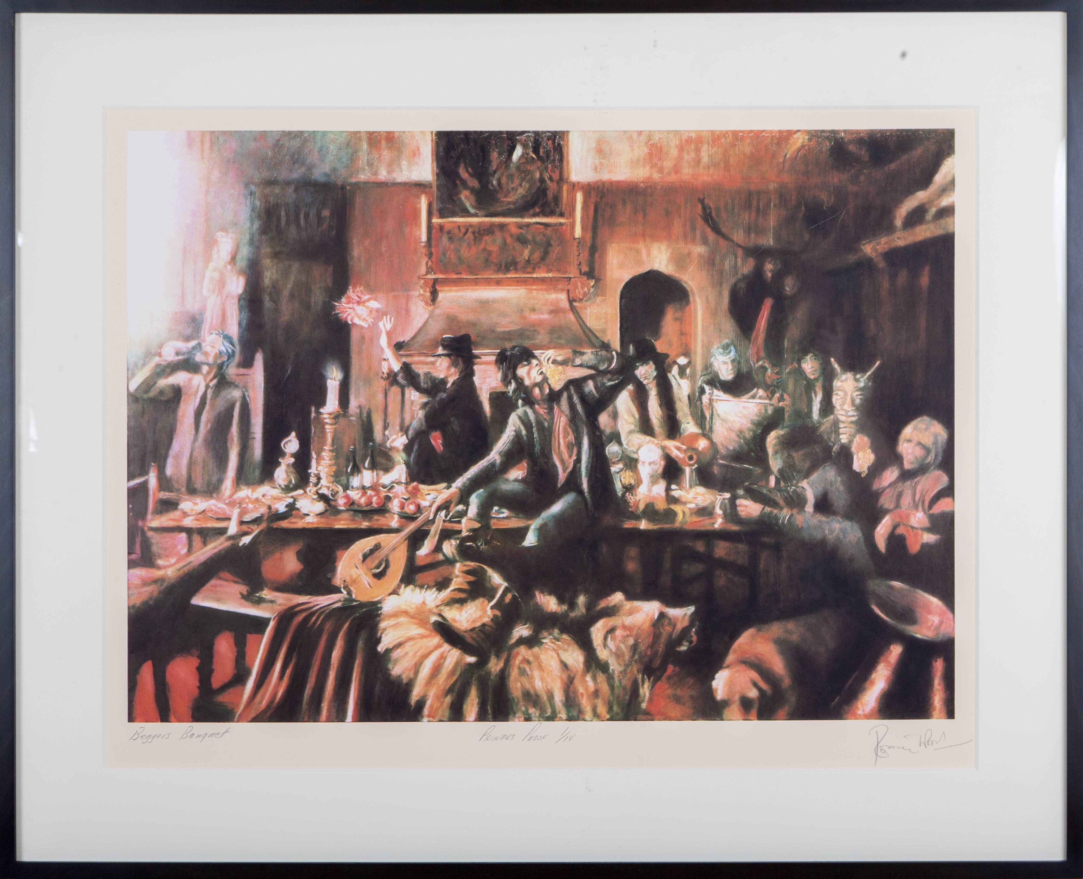 Ronnie Wood Figurative Print - Beggars Banquet 