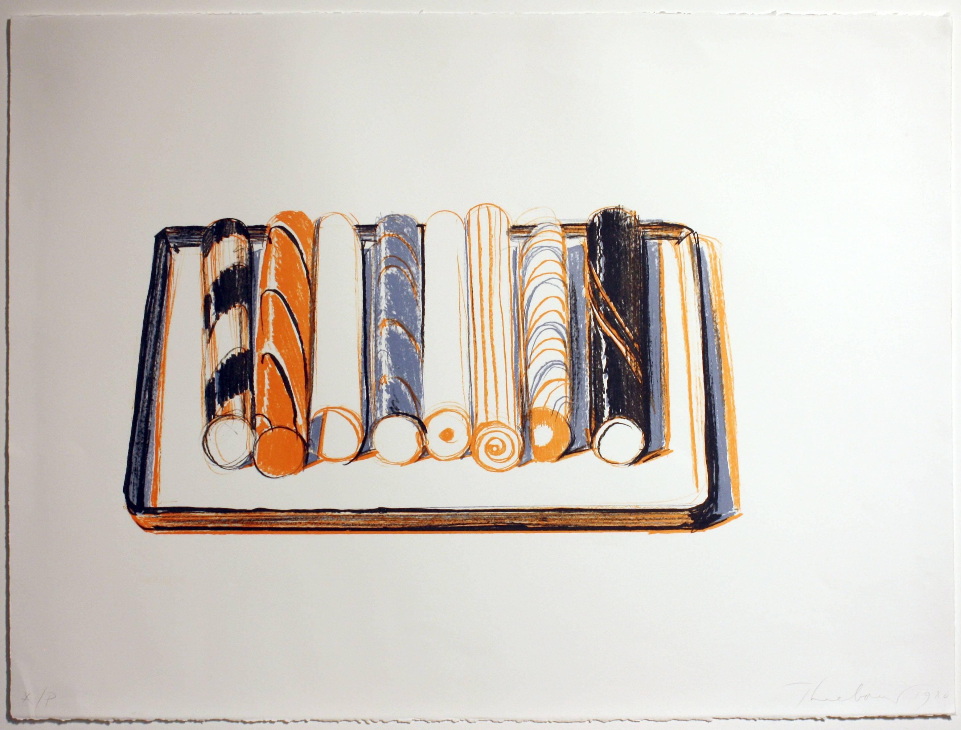 Wayne Thiebaud Still-Life Print - Candy Stick in a Pan
