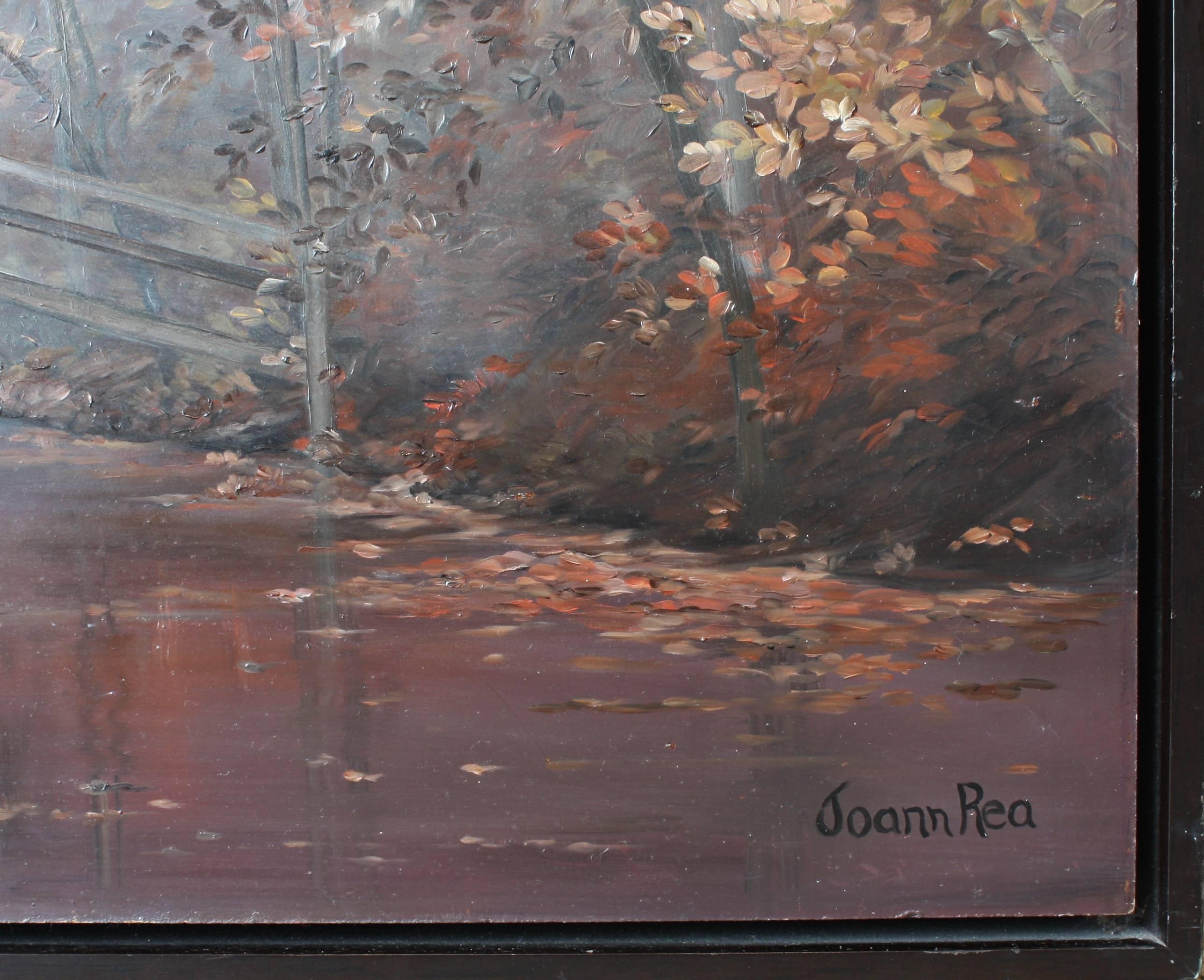 Bridge Over Quiet Water - Painting by Joann Rea