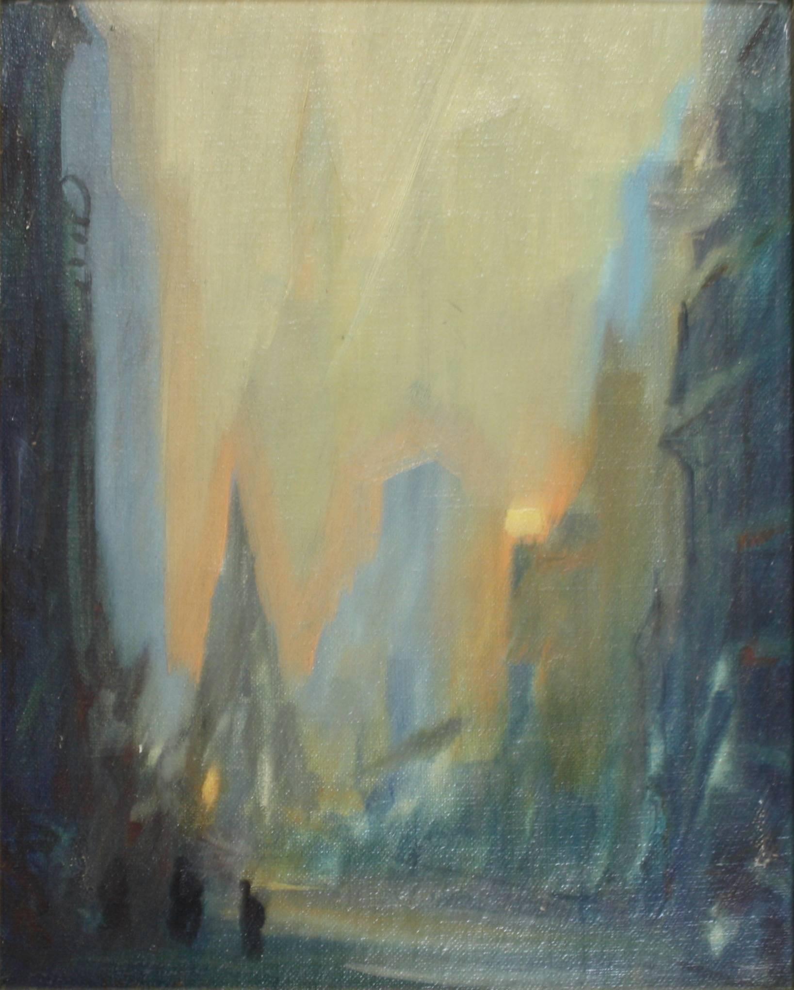 Untitled (New York) - Painting by Leon Dolice