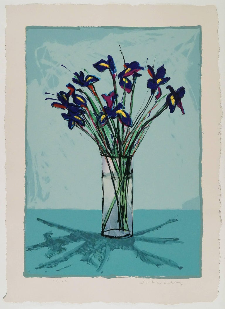Fritz Scholder Print - Iris