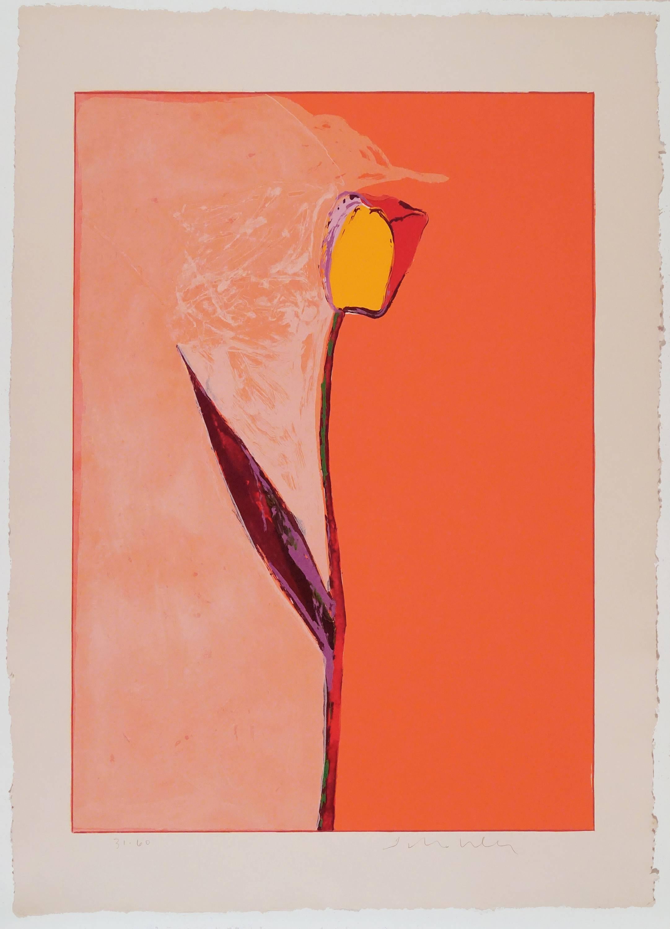 Fritz Scholder Print - Tulip