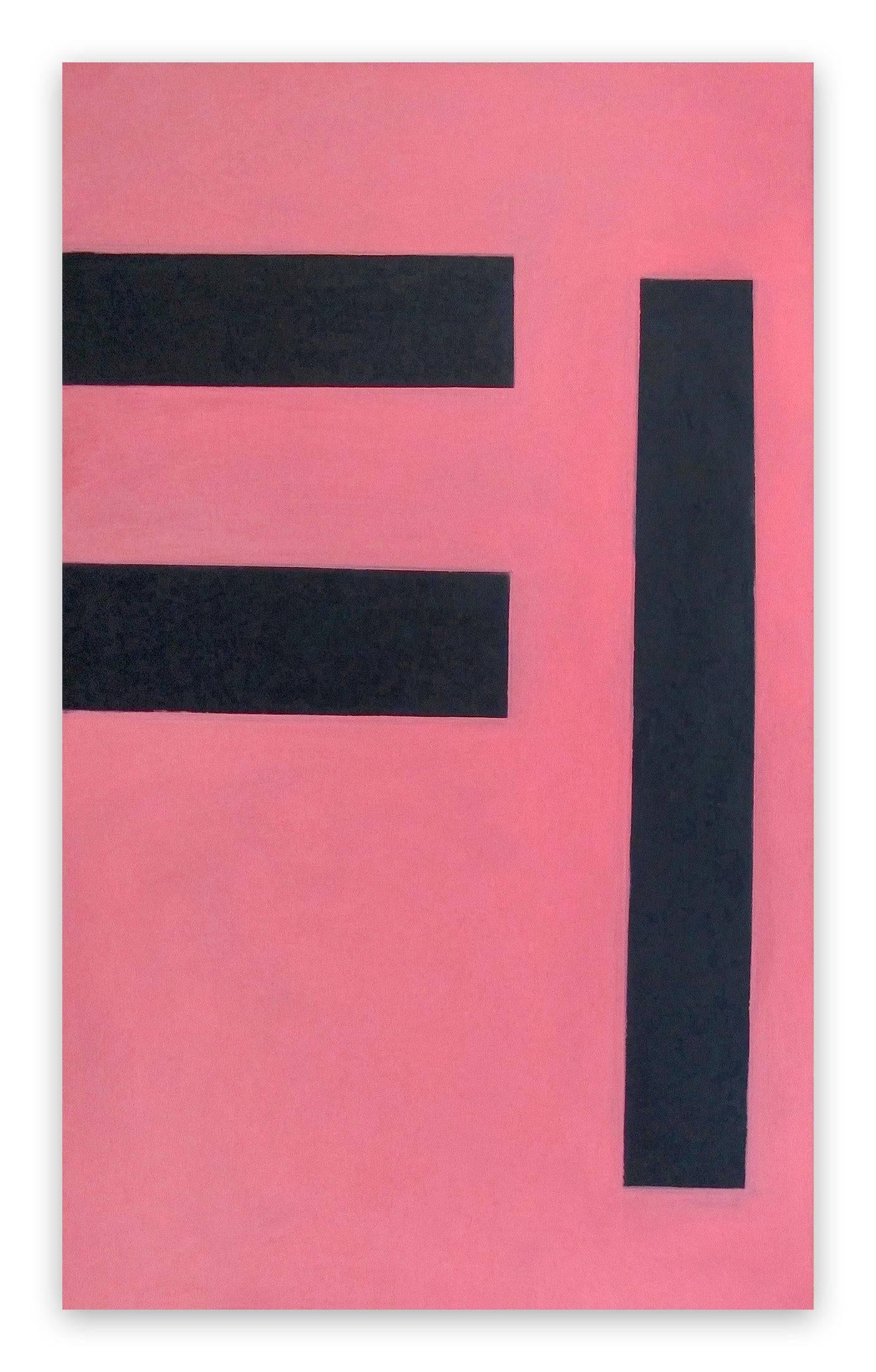 Daniel Göttin Abstract Painting – Ohne Titel 2 (Rosa) 1992