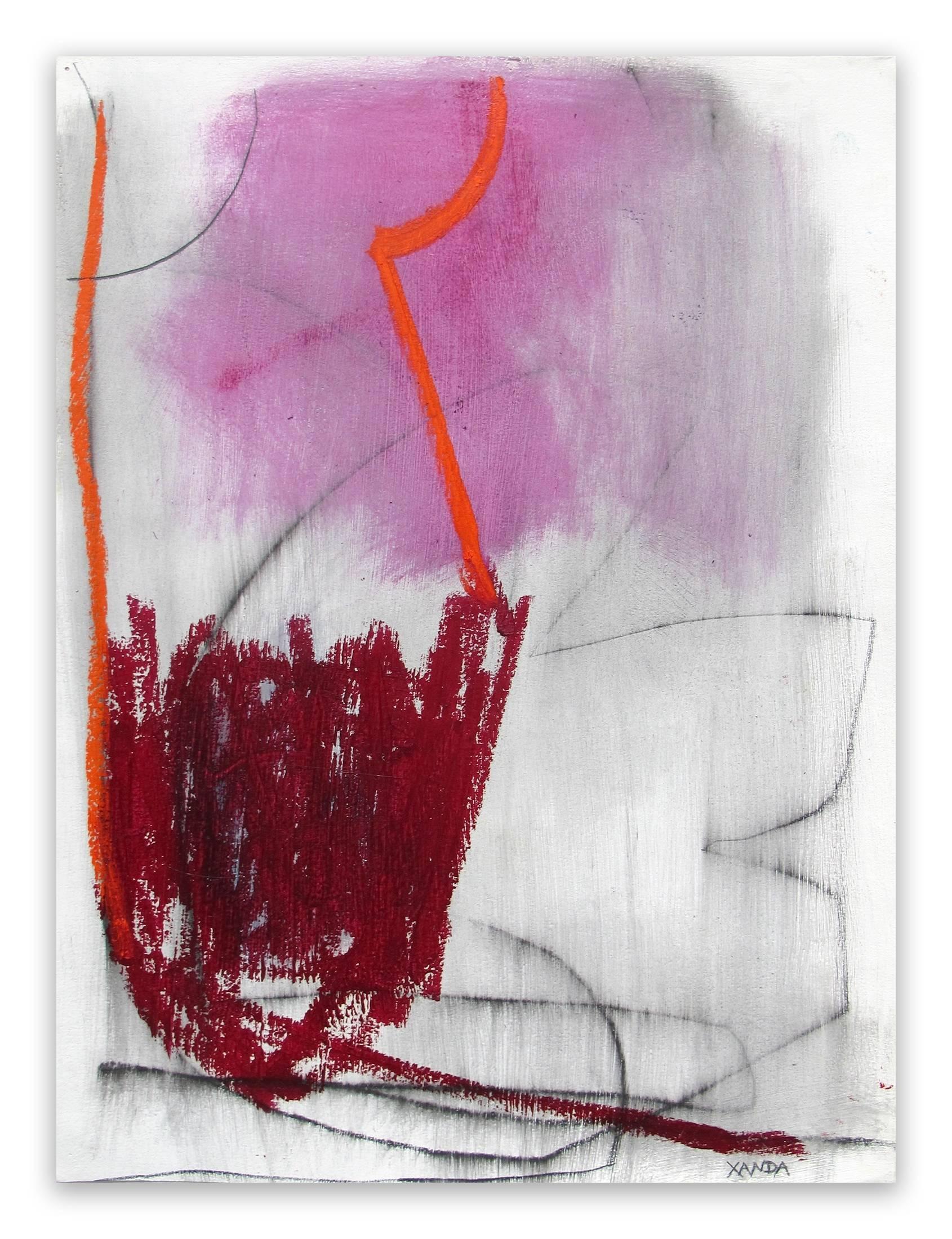 Xanda McCagg Abstract Painting - Adjacent 7 (Abstract drawing)