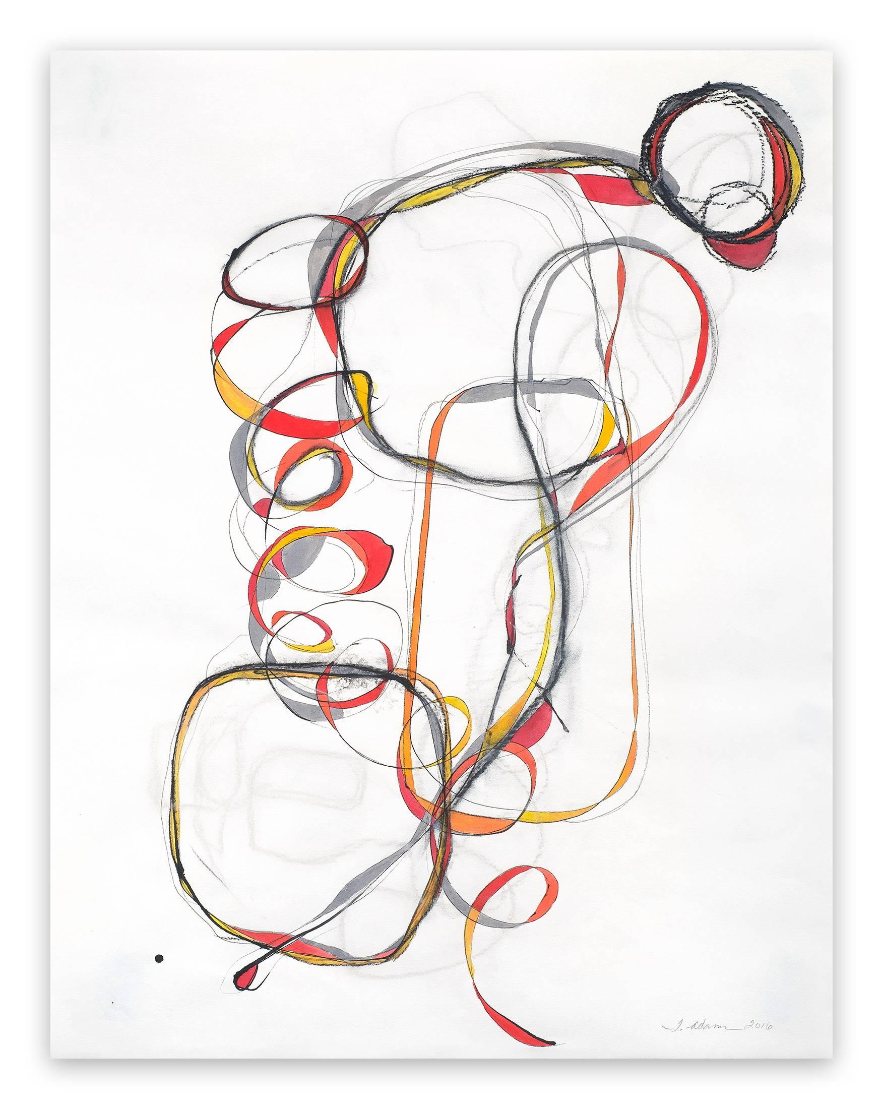 Tracey Adams Abstract Painting – Balancing Act 3