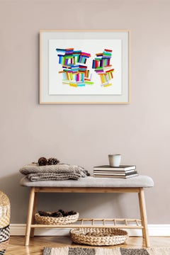 Fold, Crease, Bend (Abstract Painting)