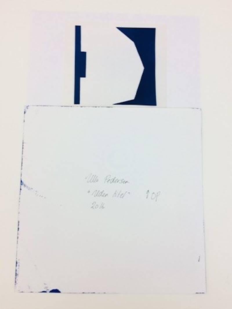 Papier découpé II.7 - Géométrique abstrait Painting par Ulla Pedersen