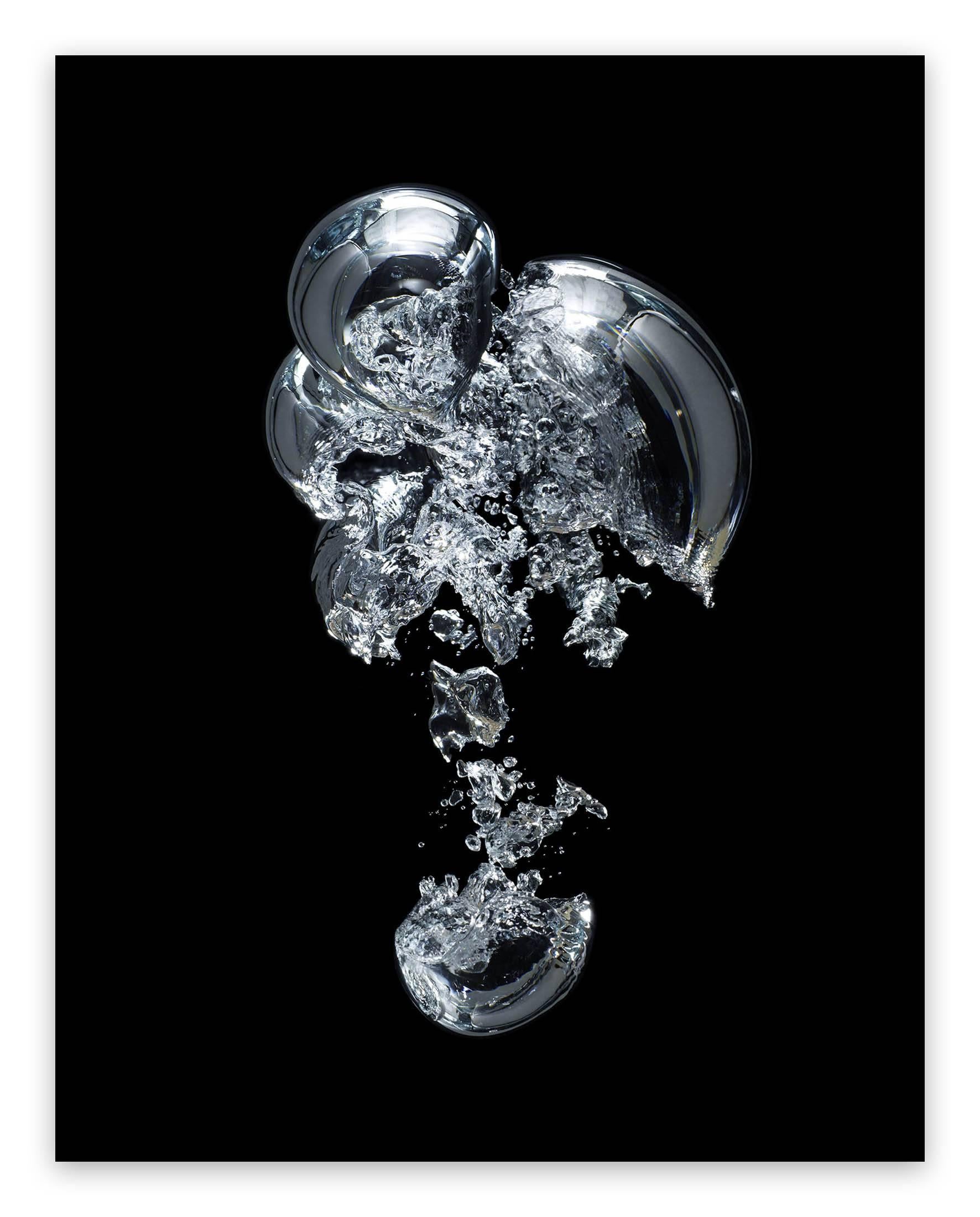 Seb Janiak Black and White Photograph - Gravity Bulle d'air 01  (Abstract Photography)