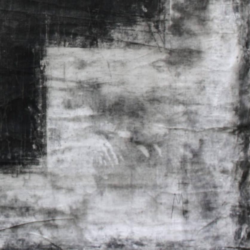 Acrylic and oil on unstretched canvas.

In 2004, Muckensturm began working with oil on large scale canvases. He isolates gestural elements, enlarging them on the picture plane to explore their presence in relation to the surrounding emptiness. He
