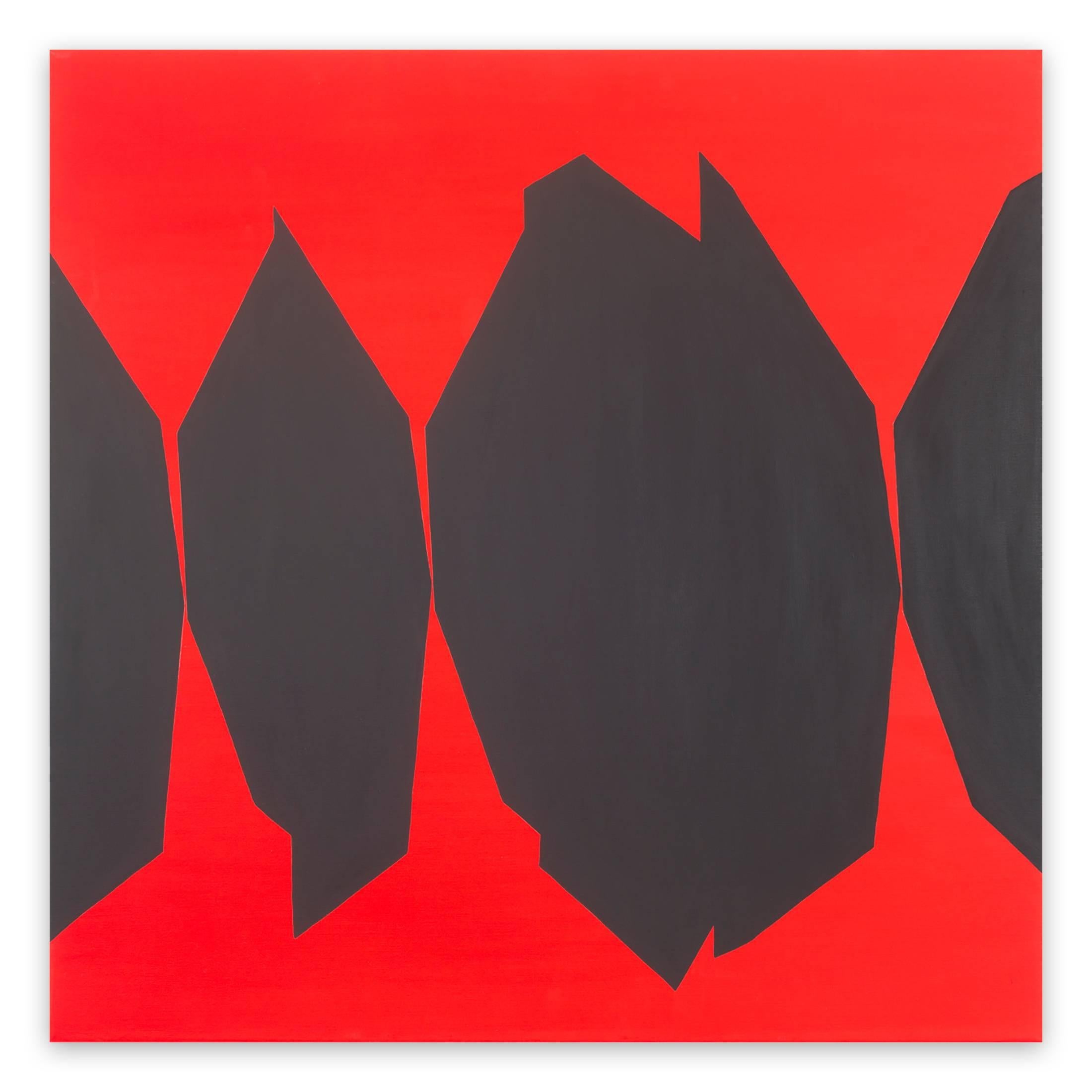 Ulla Pedersen Abstract Painting – Cut-Up Leinwand I.9