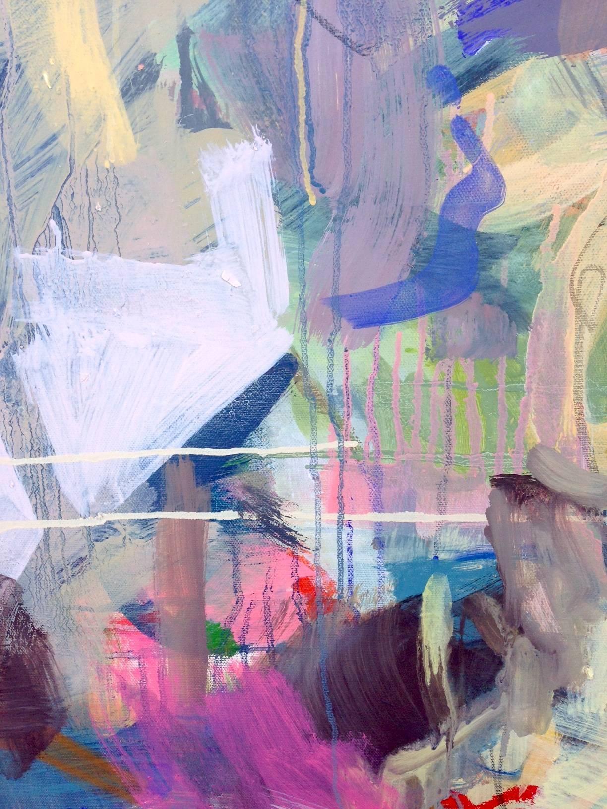 Gesture (Abstract Expressionism painting) - Abstract Expressionist Painting by Gina Werfel