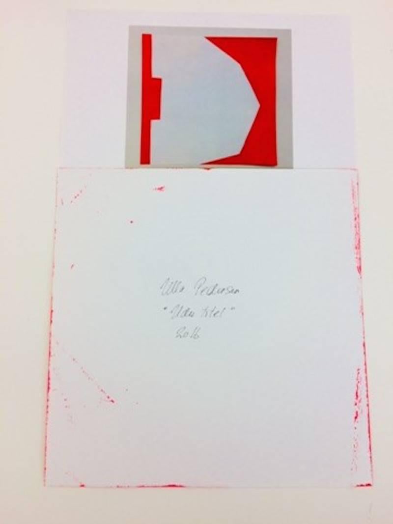 Carta tagliata II.3 - Painting Astrattismo geometrico di Ulla Pedersen