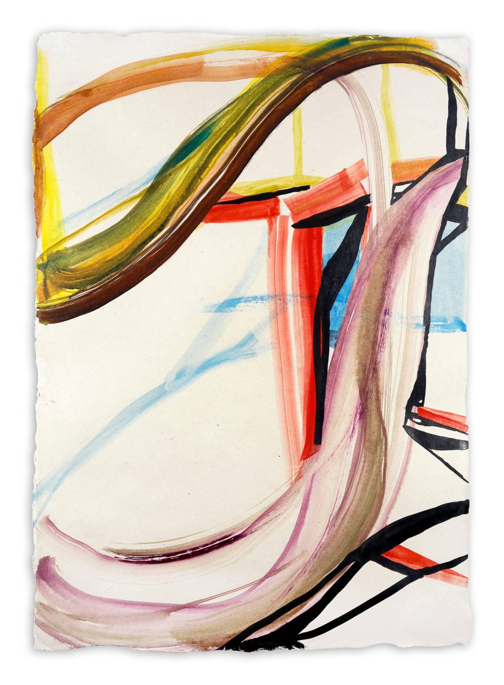 Laura Newman Abstract Painting - Swoop