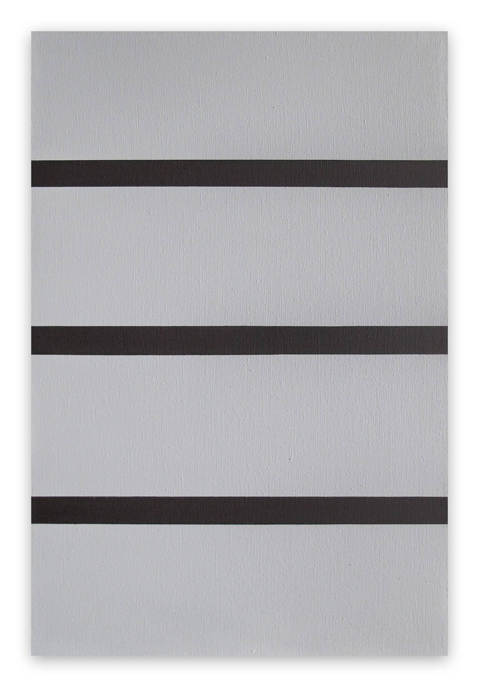 Daniel Göttin Abstract Painting - Untitled 1 (Grey/Brown) 2016