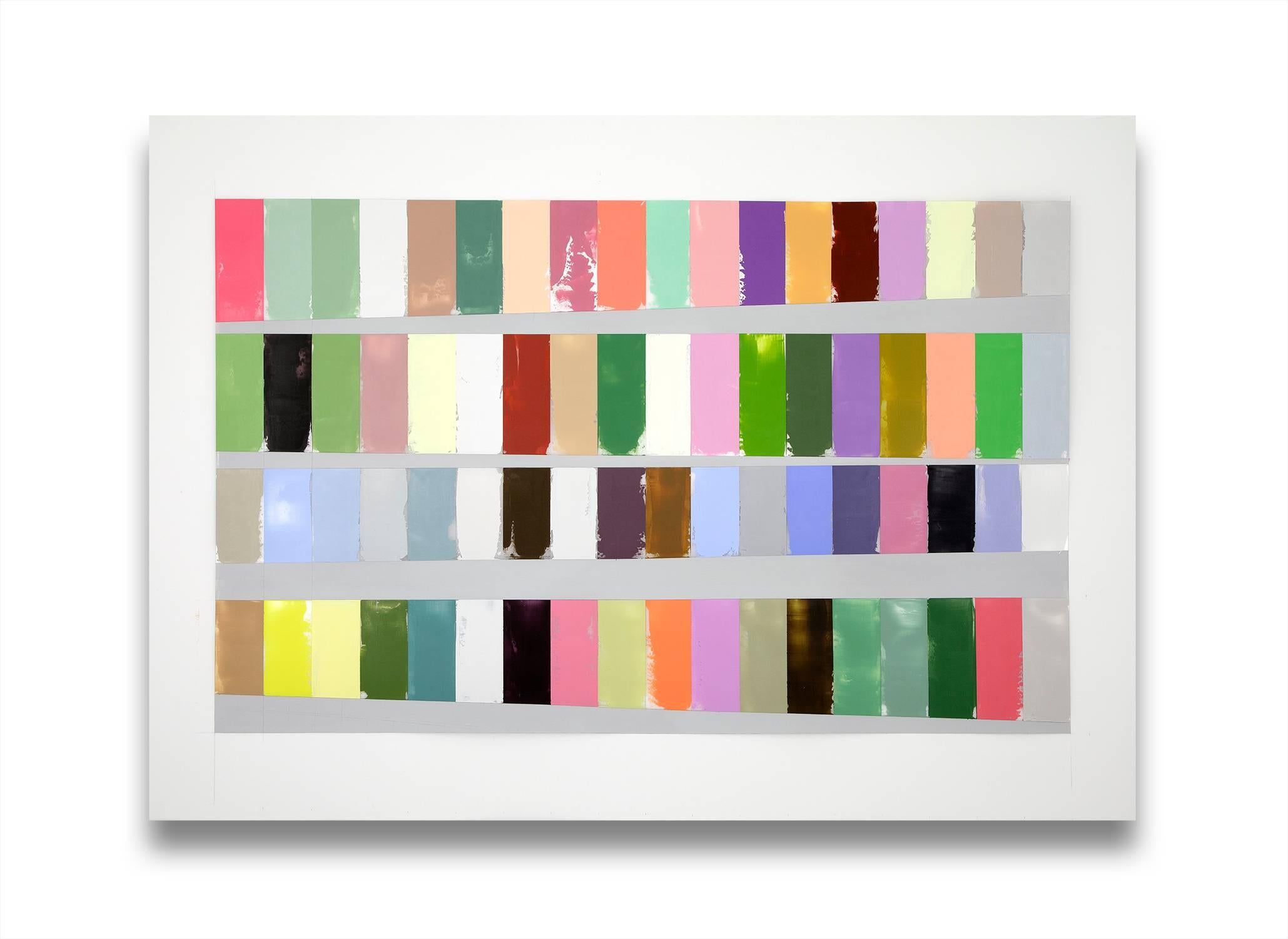 Debra Ramsay Abstract Painting – A Year of Color, Adjusted for Day Length