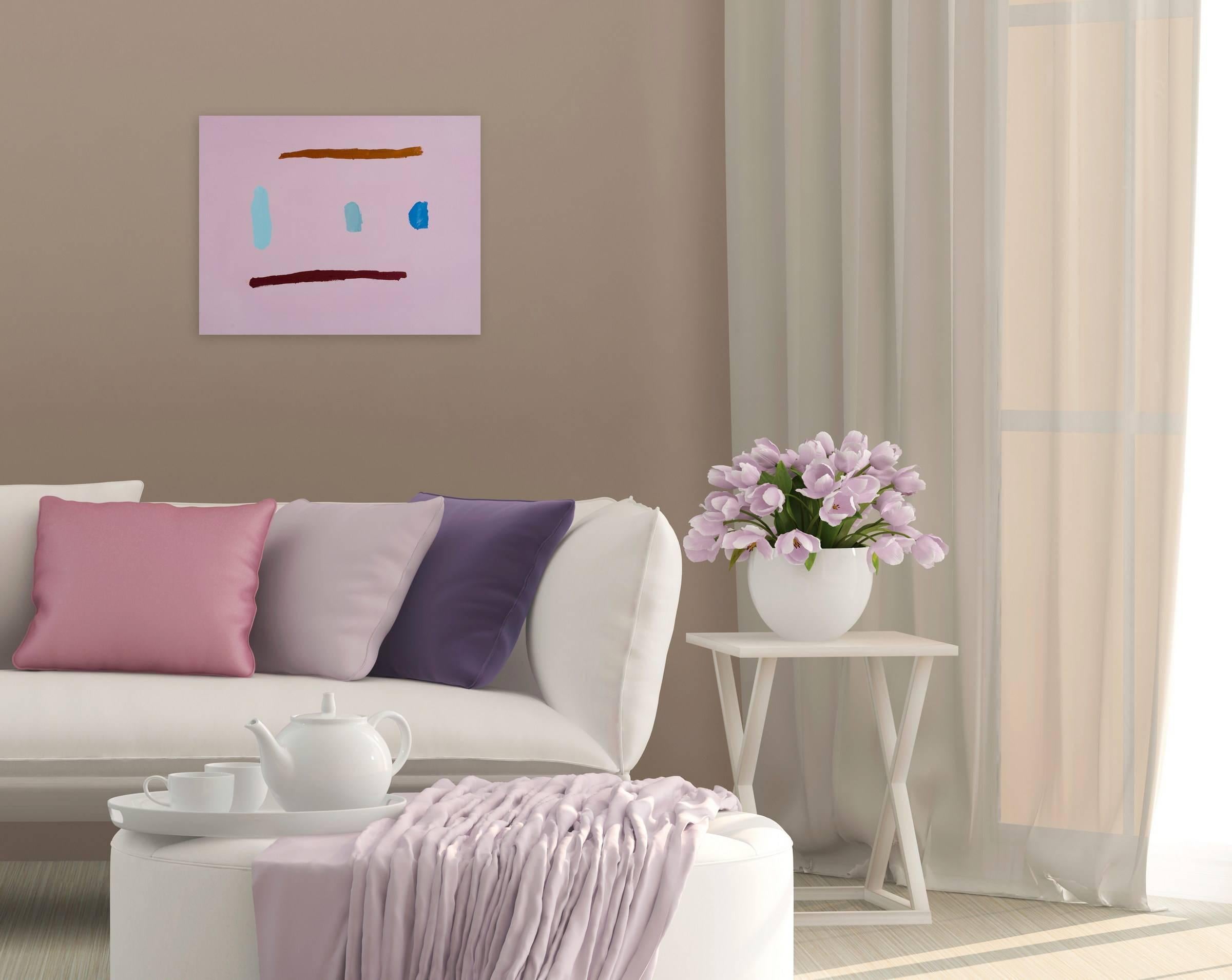 Cinque punti (pittura dell'Espressionismo astratto) - Painting di Laura Newman