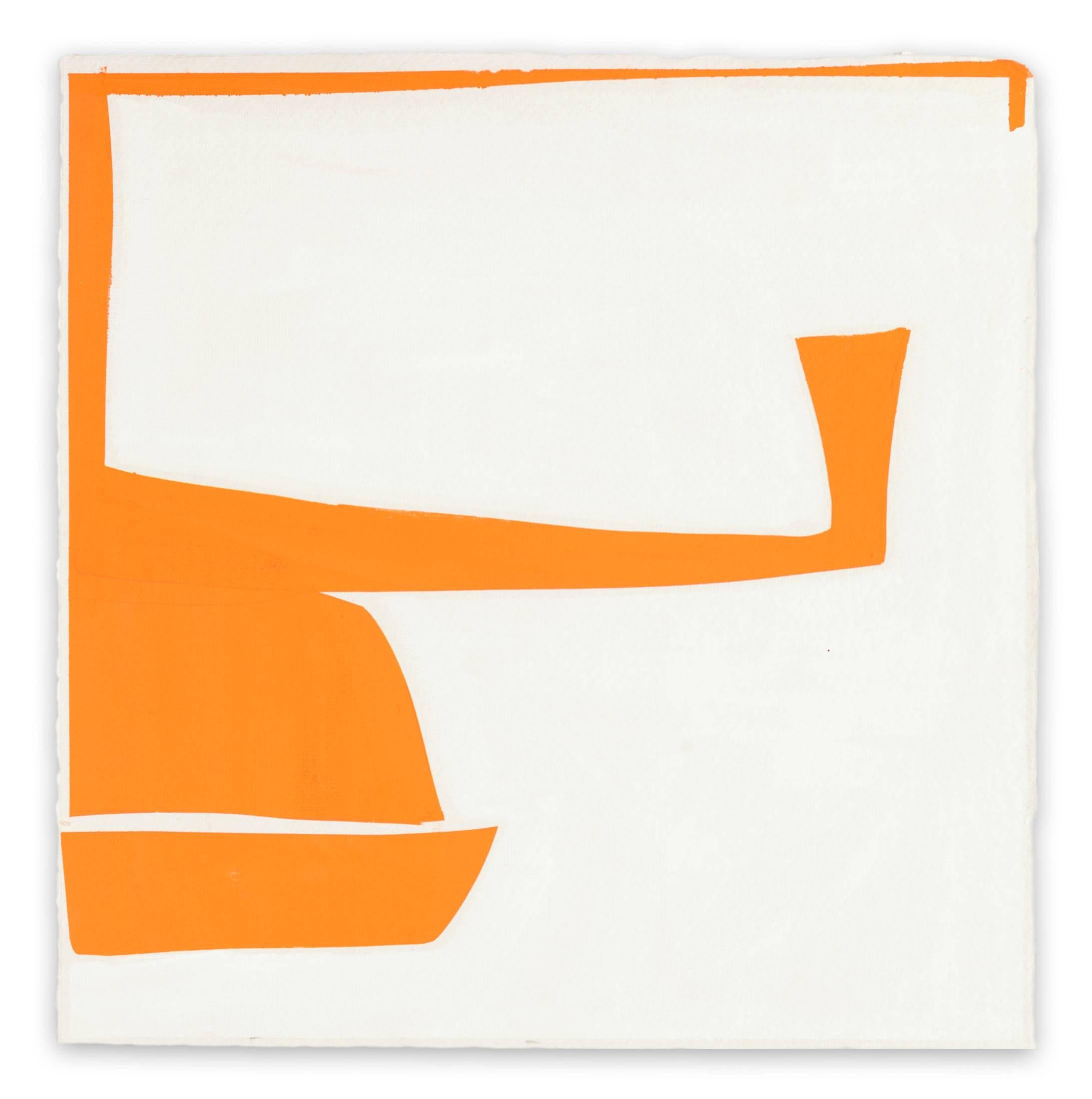 Joanne Freeman Abstract Painting - Covers 13-Orange A