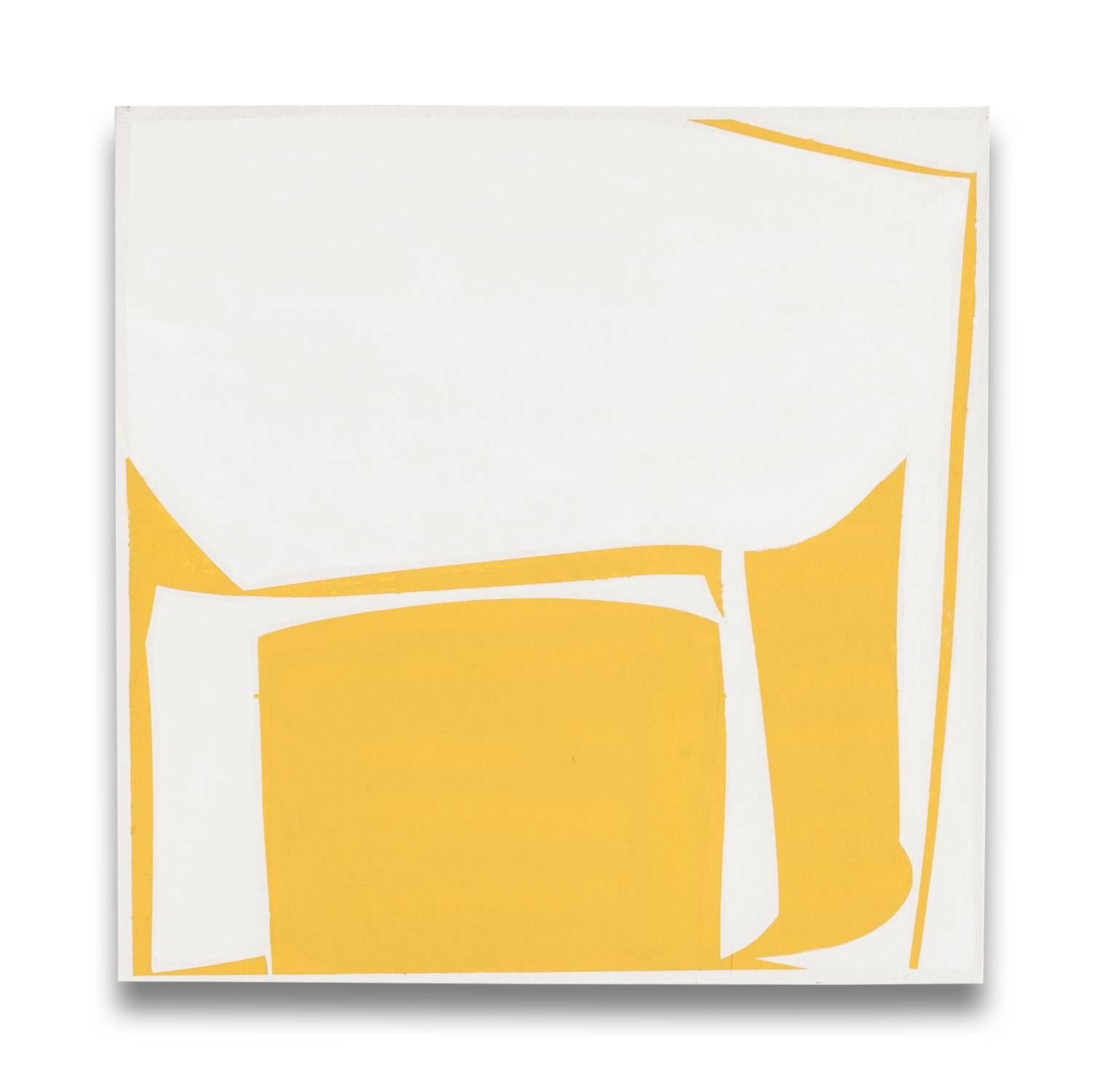 Joanne Freeman Abstract Painting - Covers 13 - Yellow A