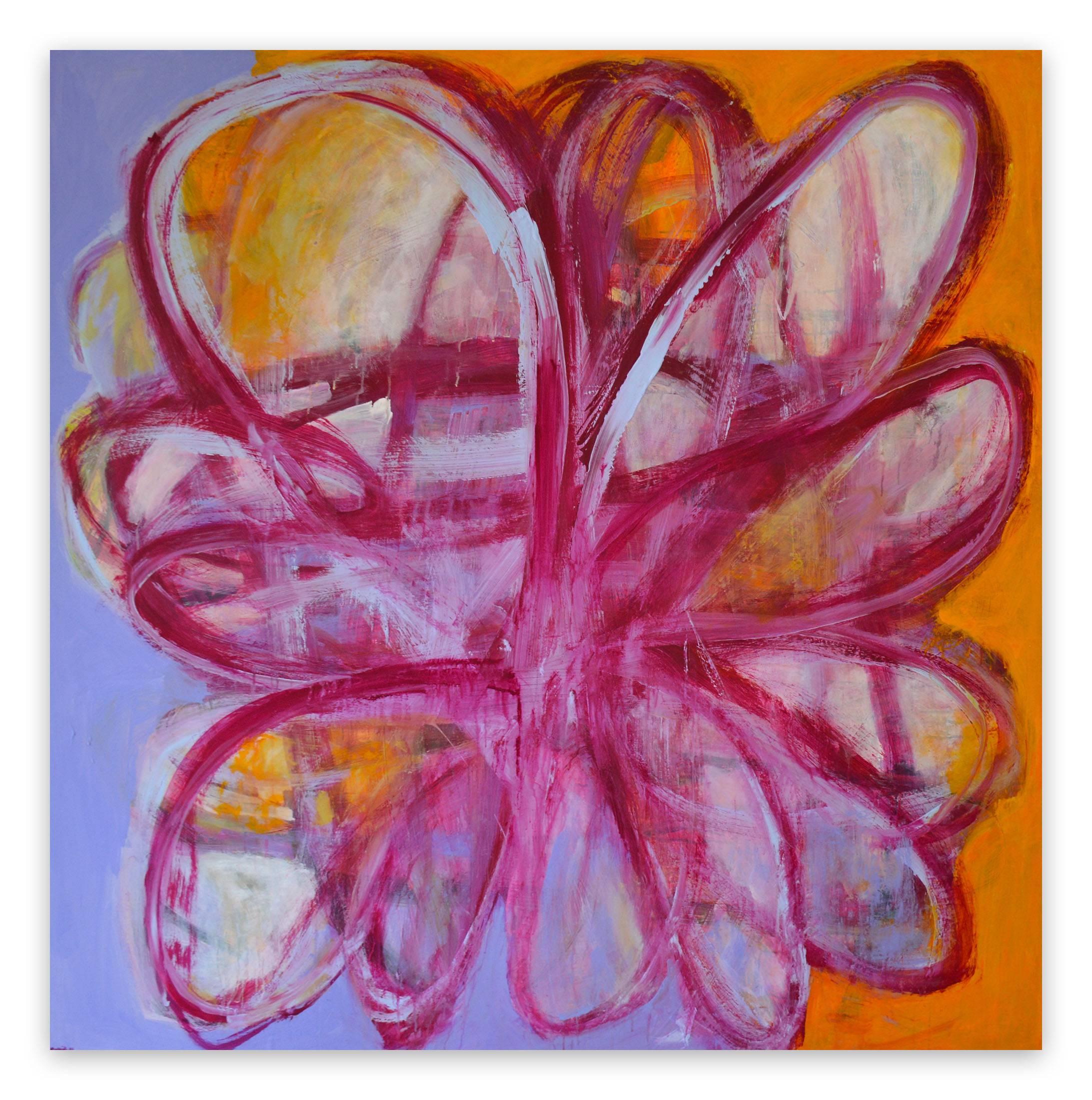 Brenda Zappitell Abstract Painting - Bloom Memory
