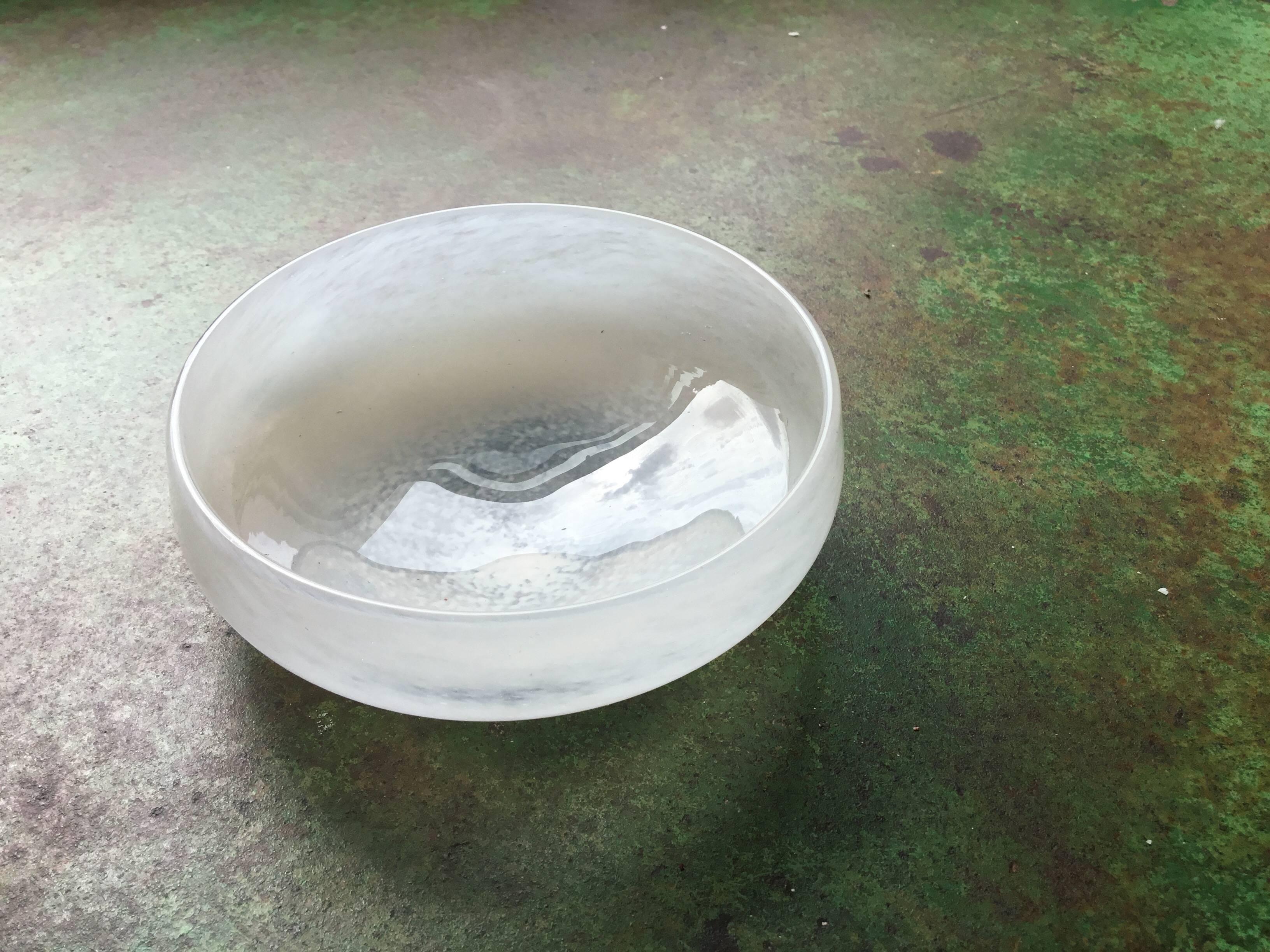 Japanese Glass Cloud Bowl For Sale 1