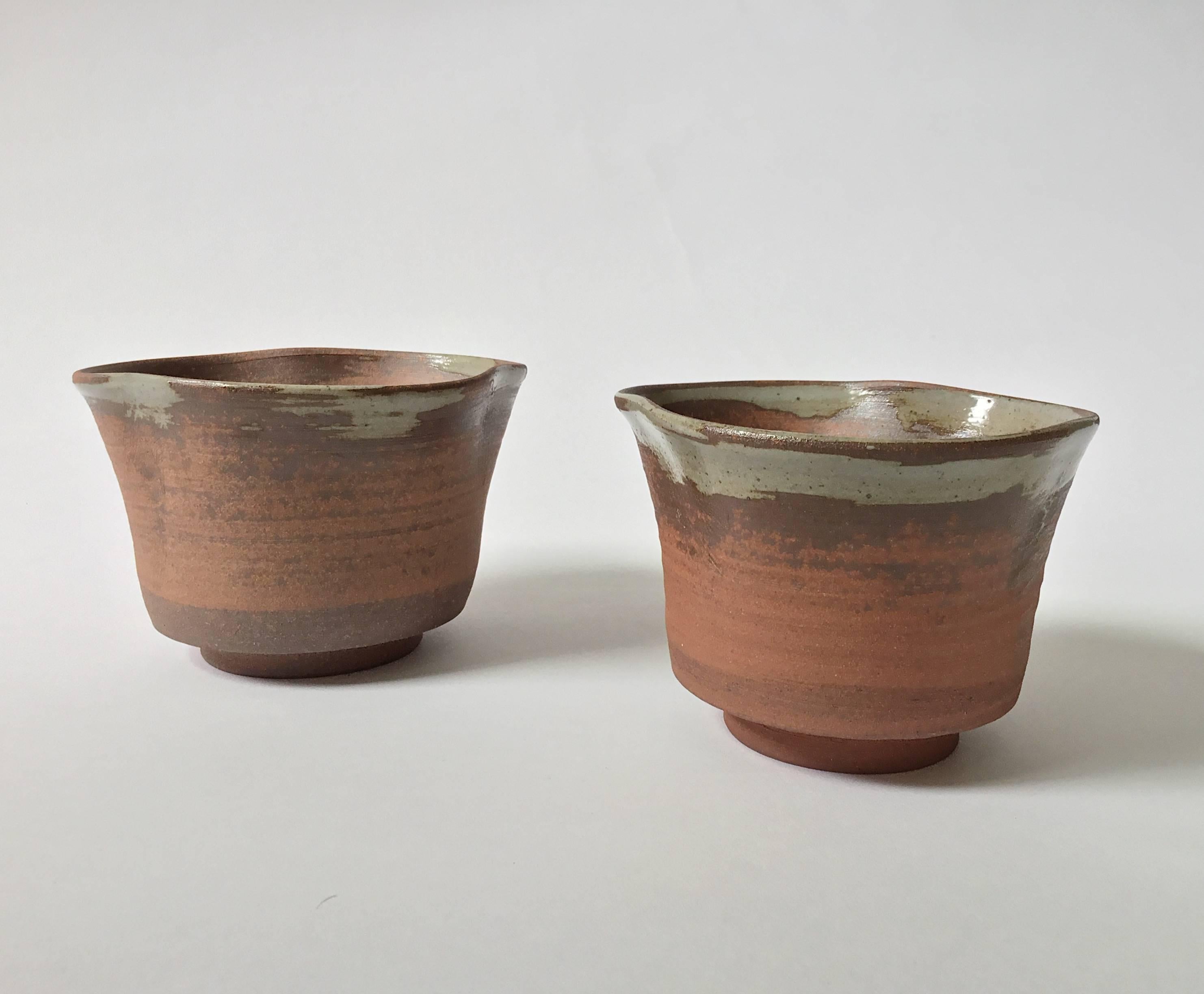 Two Shochu Cups from Kidoairaku  - Art by Unknown