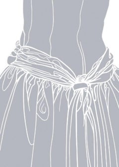 KNOT ON THE DRESS OF A GIRL (grey)