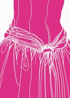 KNOT ON THE DRESS OF A GIRL (pink)