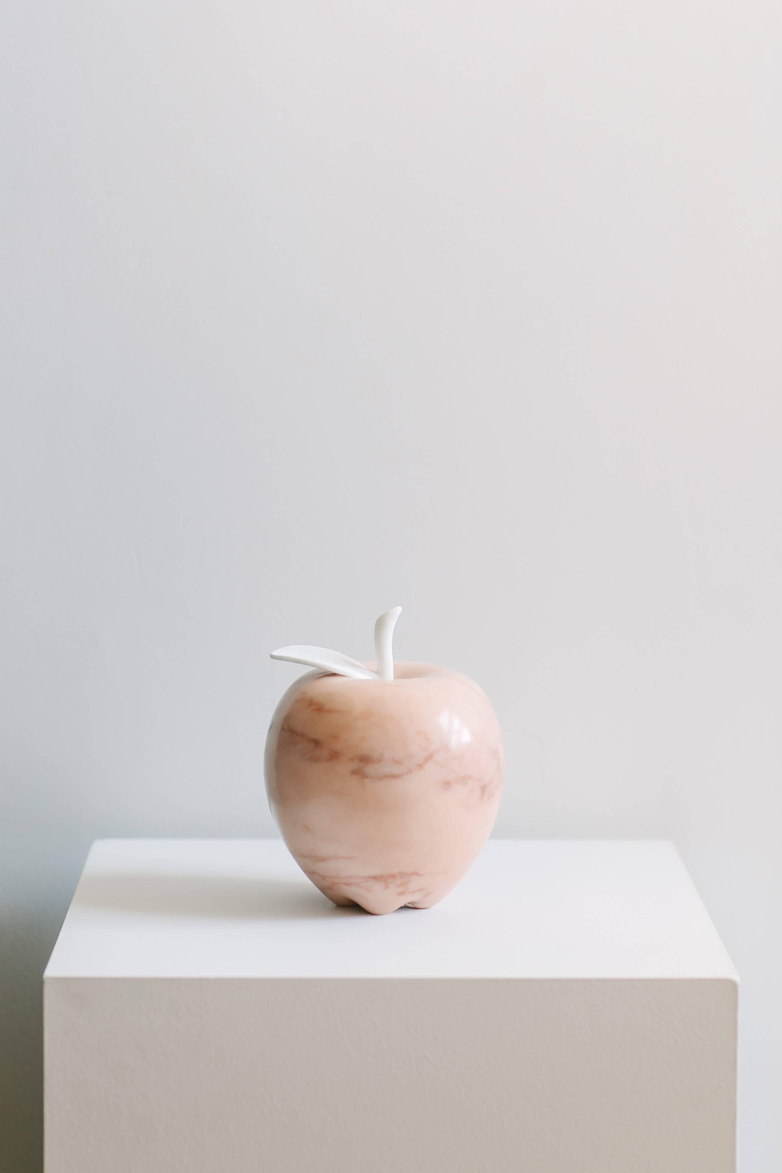 Pink Apple - No.5 - Sculpture by James Pereira