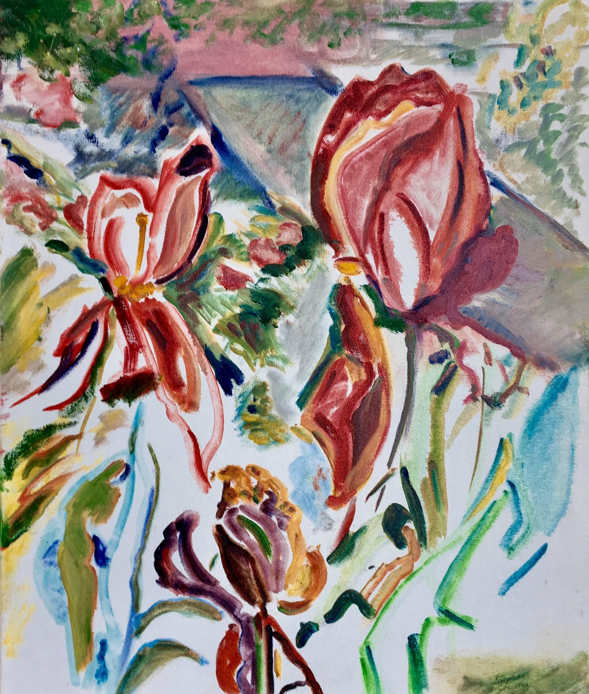 Stephany Cousins  Abstract Painting - Flowers
