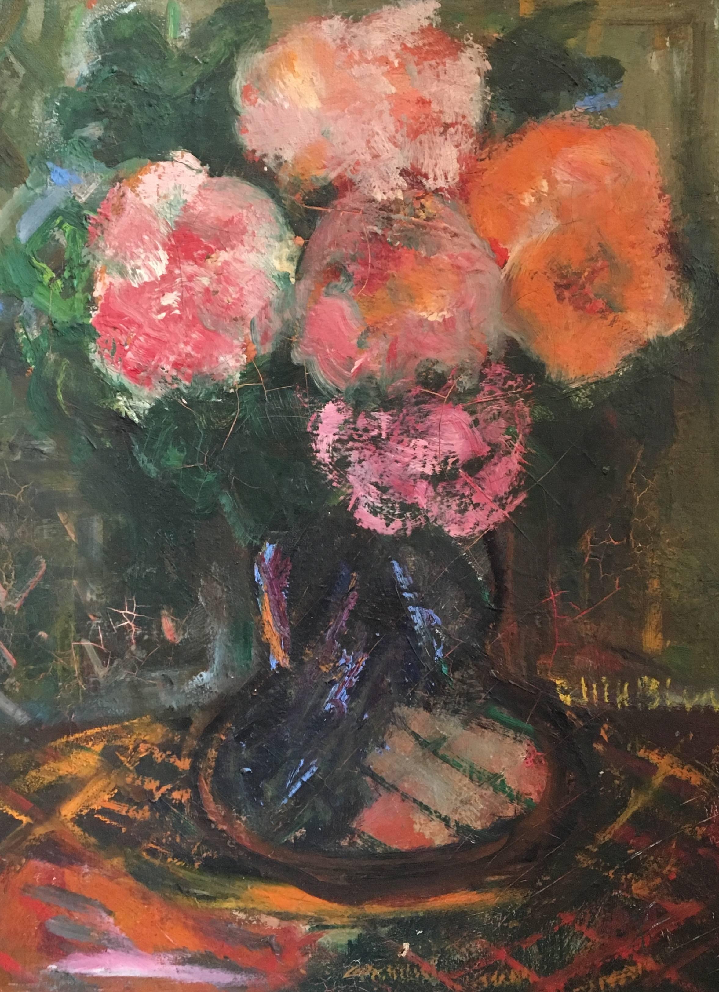 Edith C. Blum Still-Life Painting - Peonies