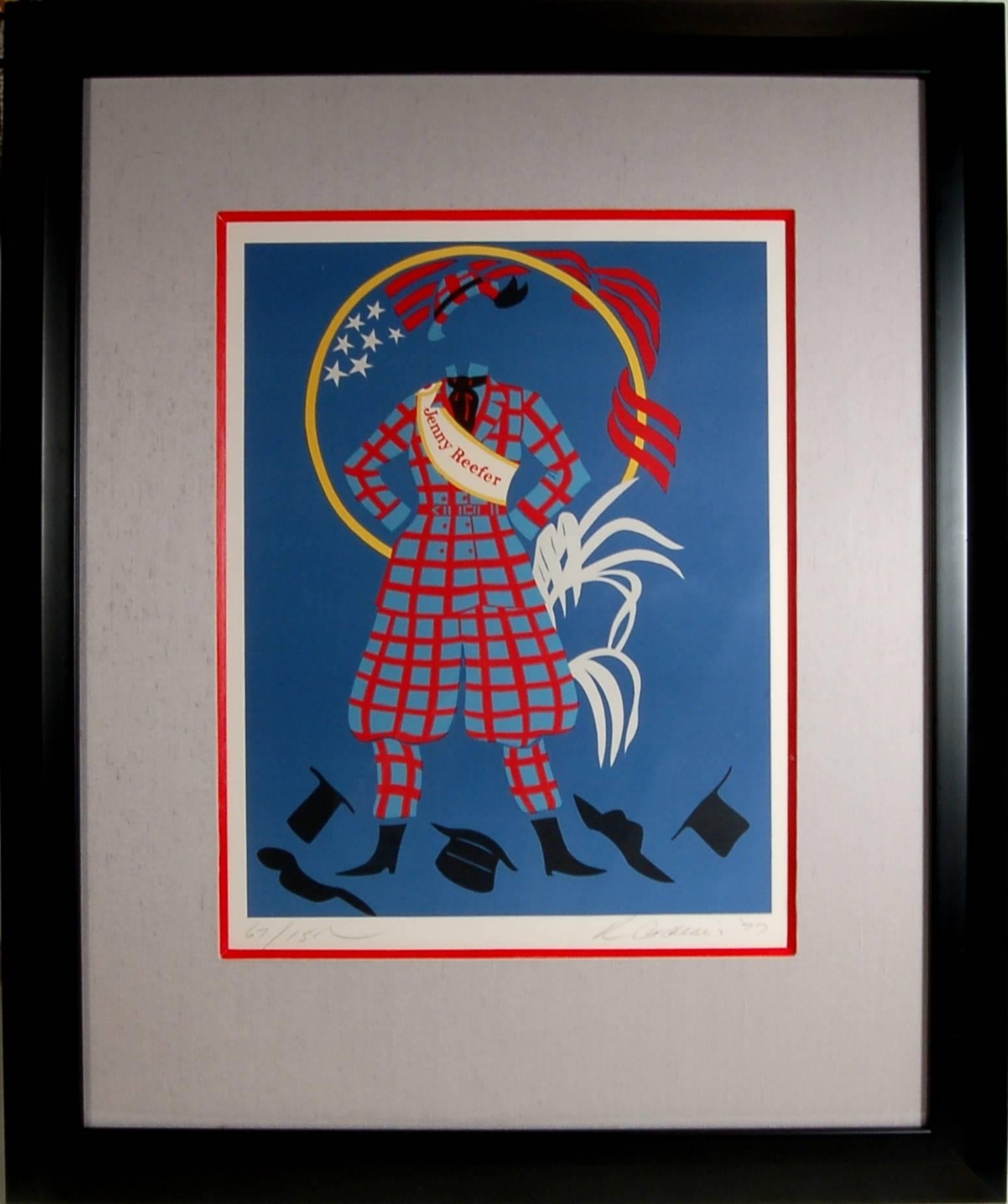 Robert Indiana Abstract Print - Jenny Reefer, from the suite, The Mother Of All Us.