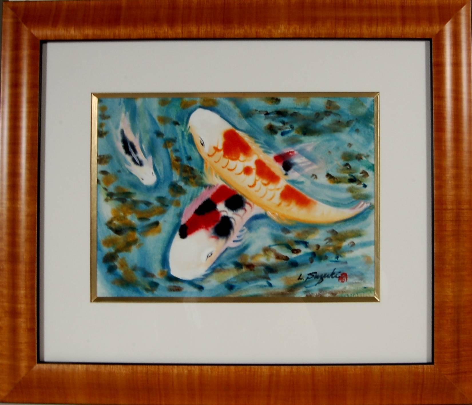 Lewis Suzuki Figurative Art - Three Fish