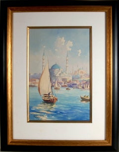 Mosque in Istanbul Harbor