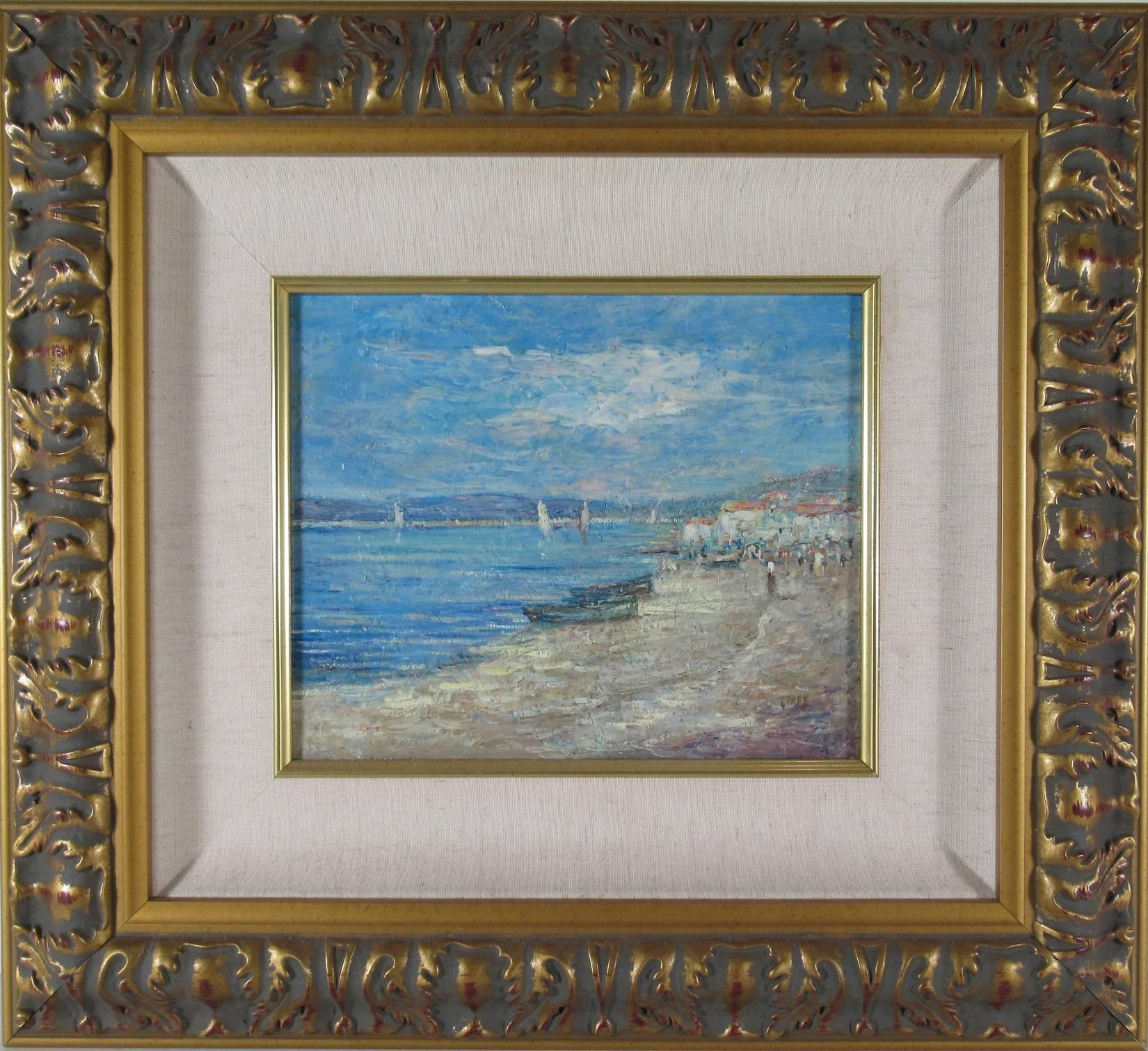 Claude Gardy Landscape Painting - Beach in Provence