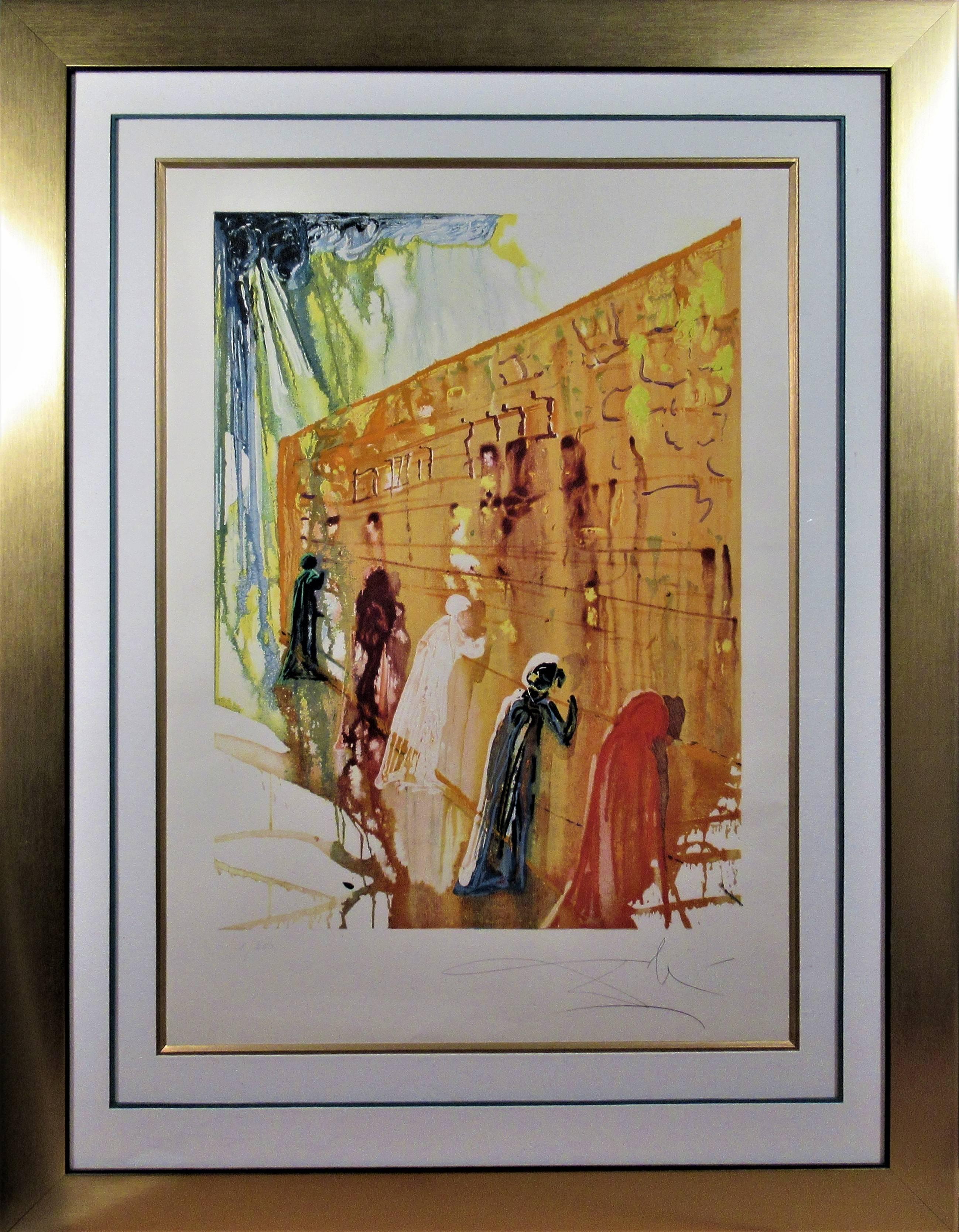 Salvador Dalí Figurative Print - Mur des Lamentations (Wailing Wall)