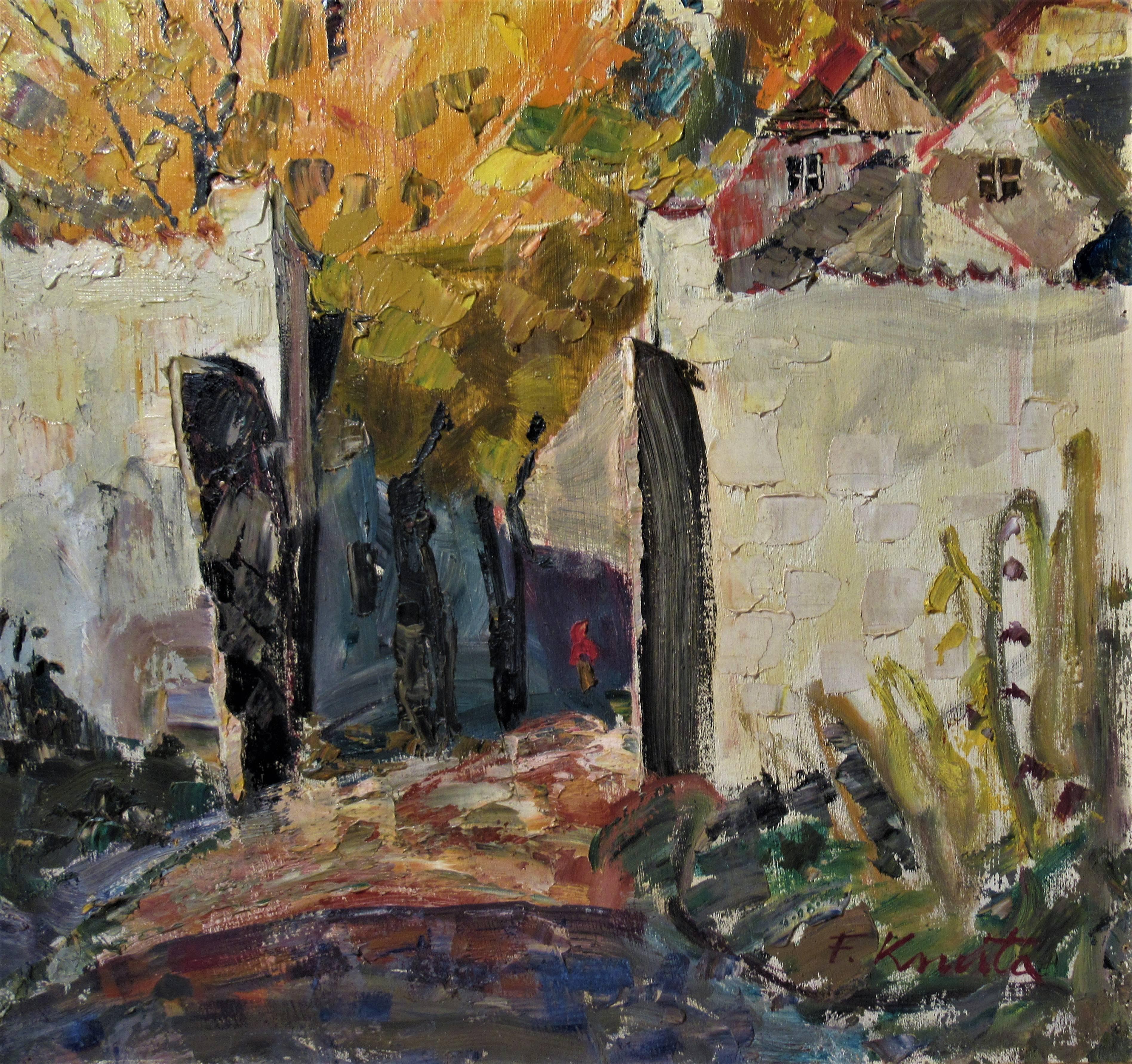 Paisaje urbano - Painting Impresionista de Frantiszec Kmita 