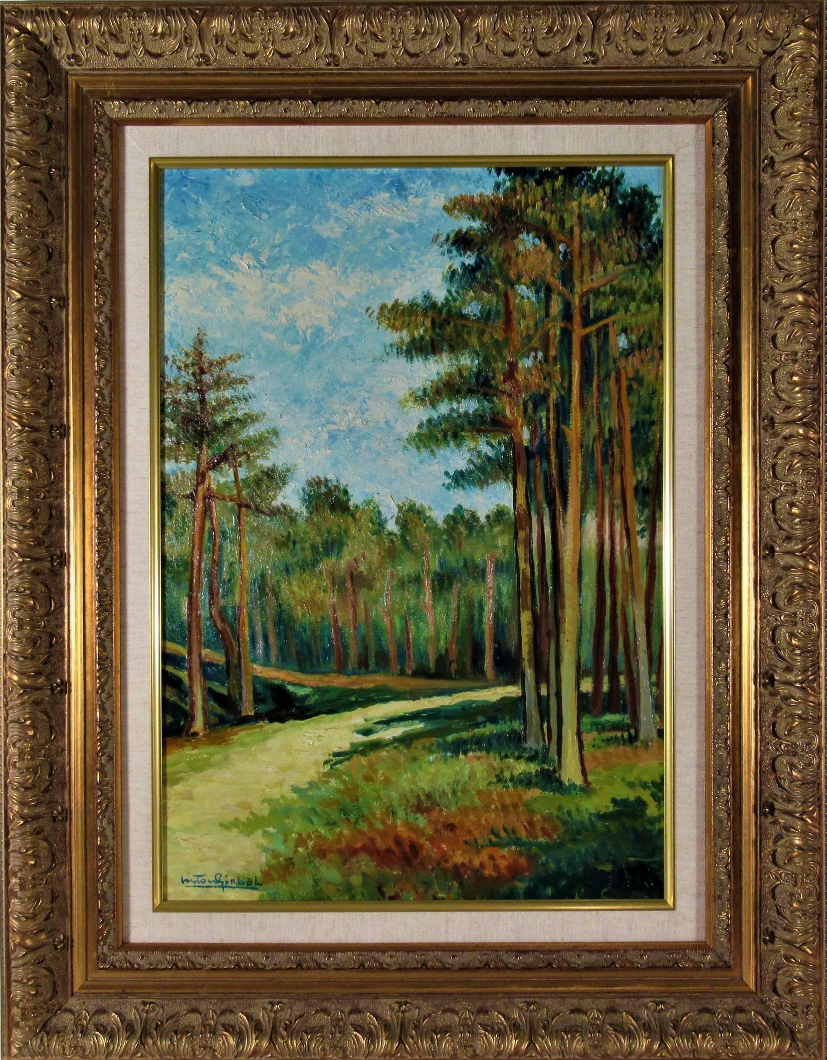 Gaston Girbal Landscape Painting - Foret d' Ermenonville