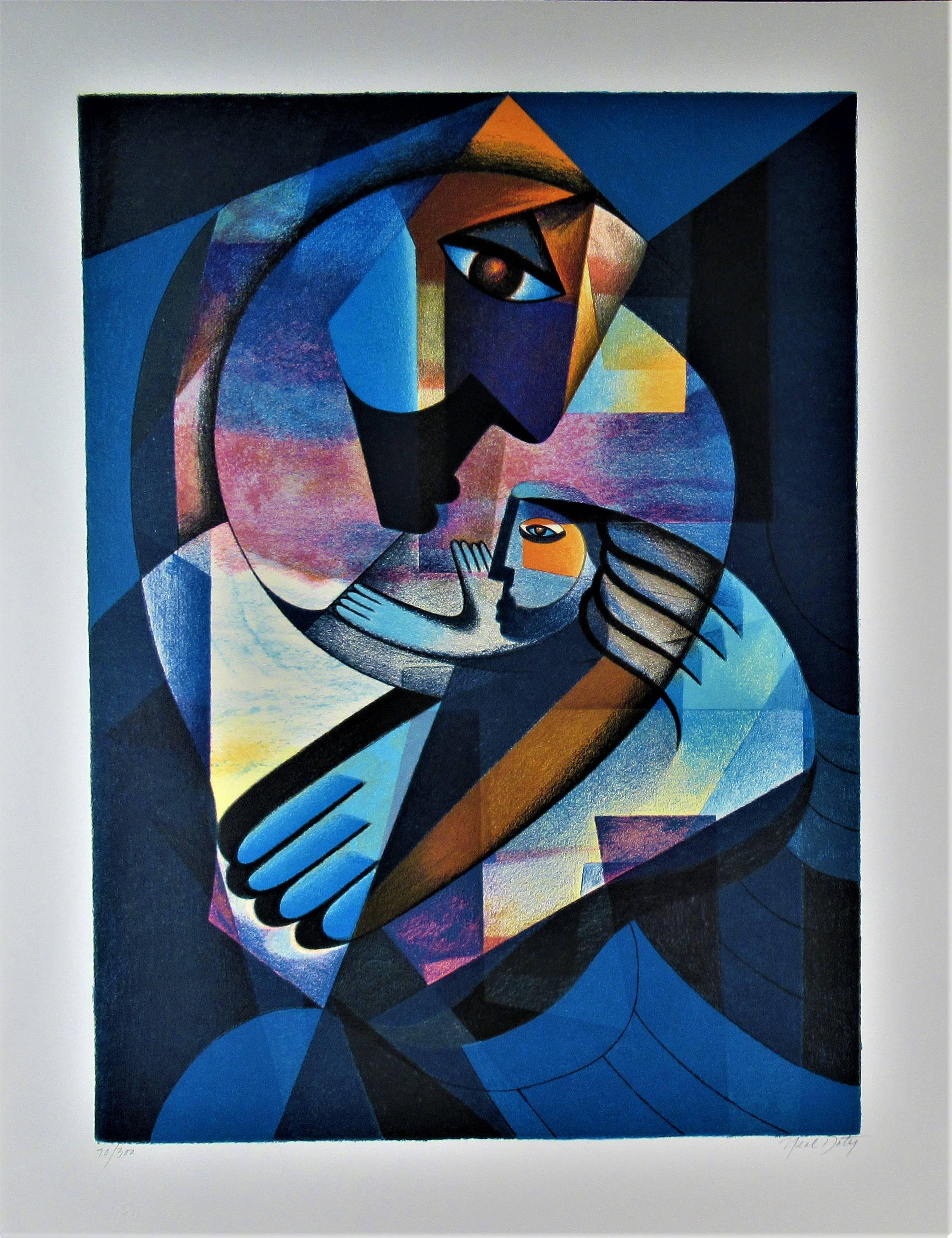 Neal Doty Abstract Print - Mother and Child