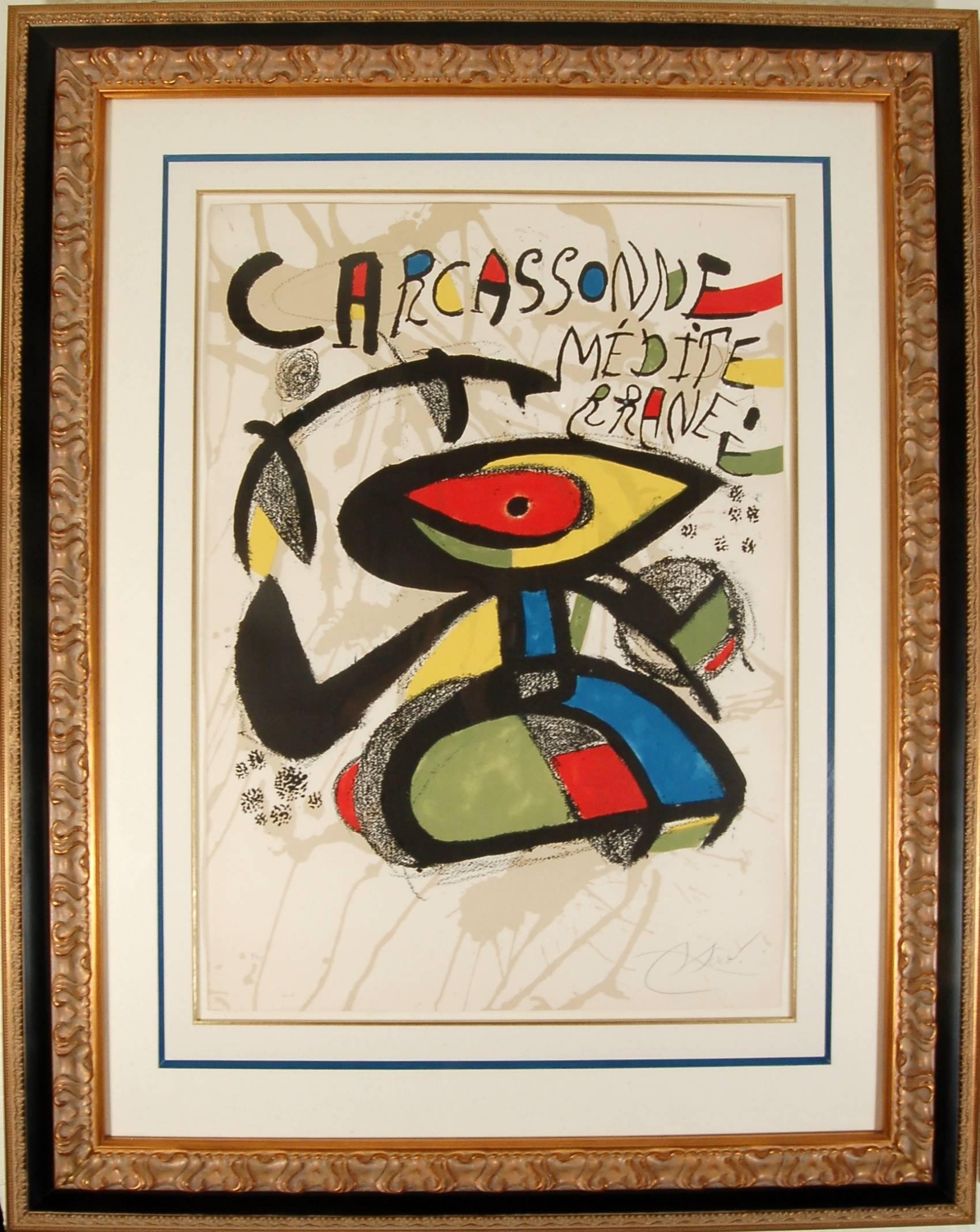 Joan Miró Abstract Print – Carcassone Mediterranee