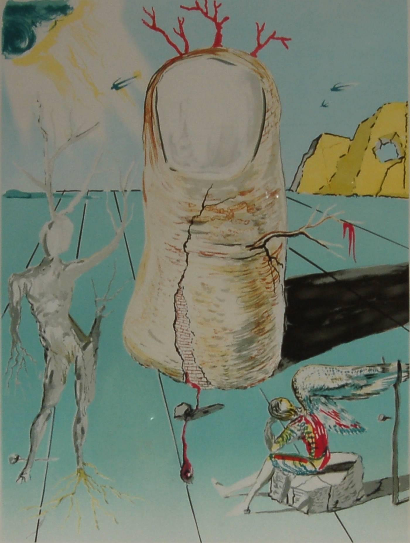 The Thumb, The Vision of the Angel of Cap Creus - Print by Salvador Dalí