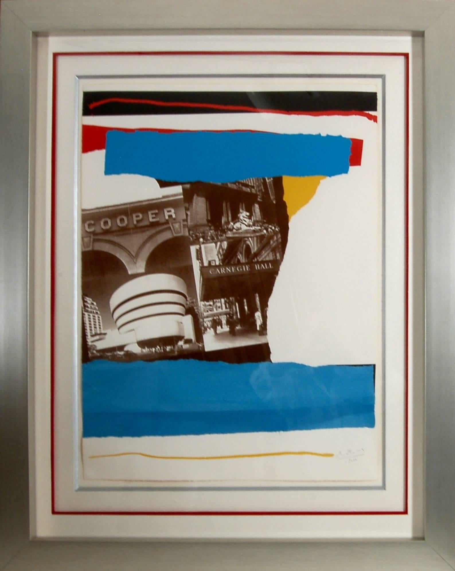 Abstract Print Robert Motherwell - Carnegie Hall