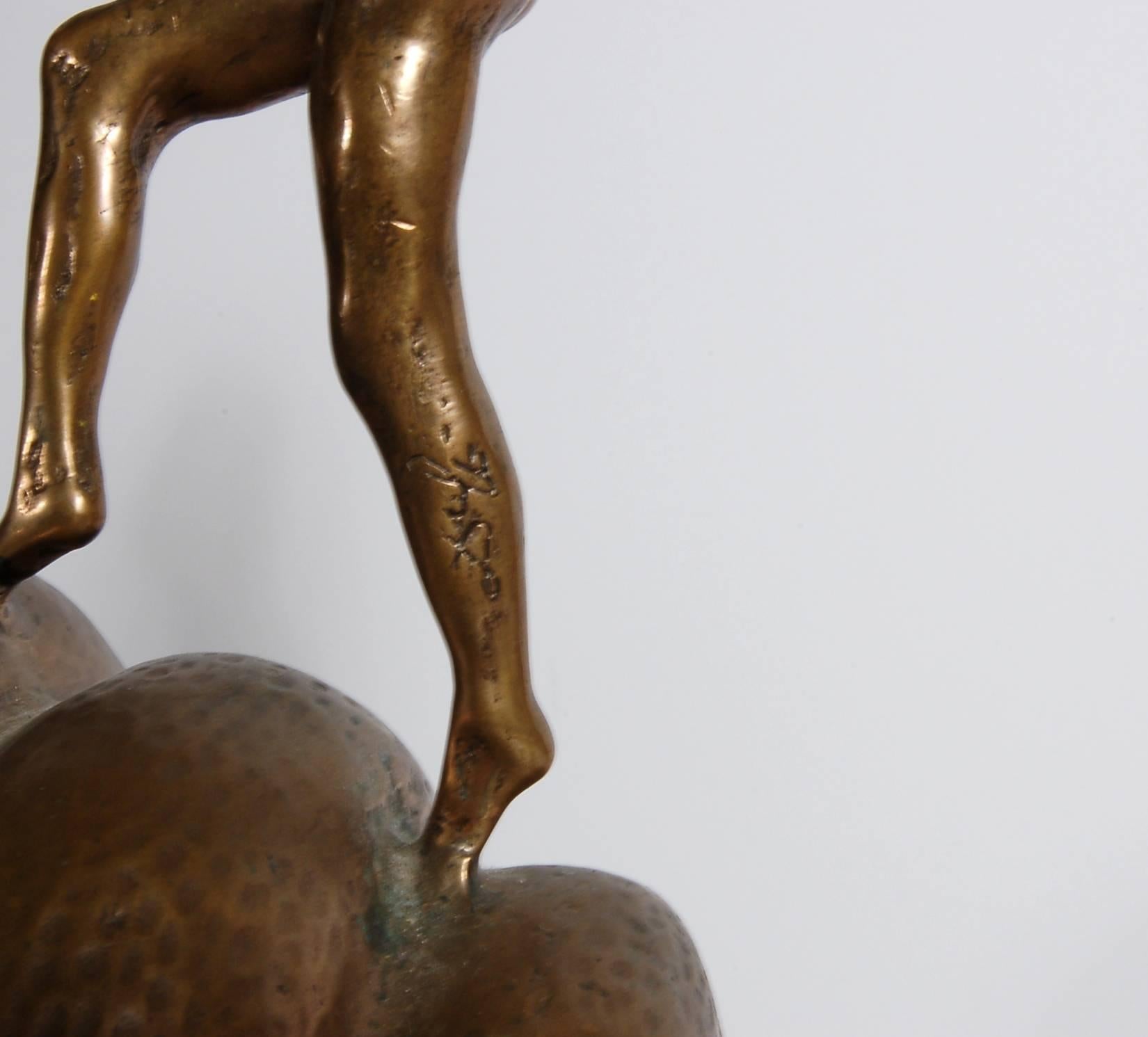 Nude Ascending a Staircase - Surrealist Sculpture by Salvador Dalí